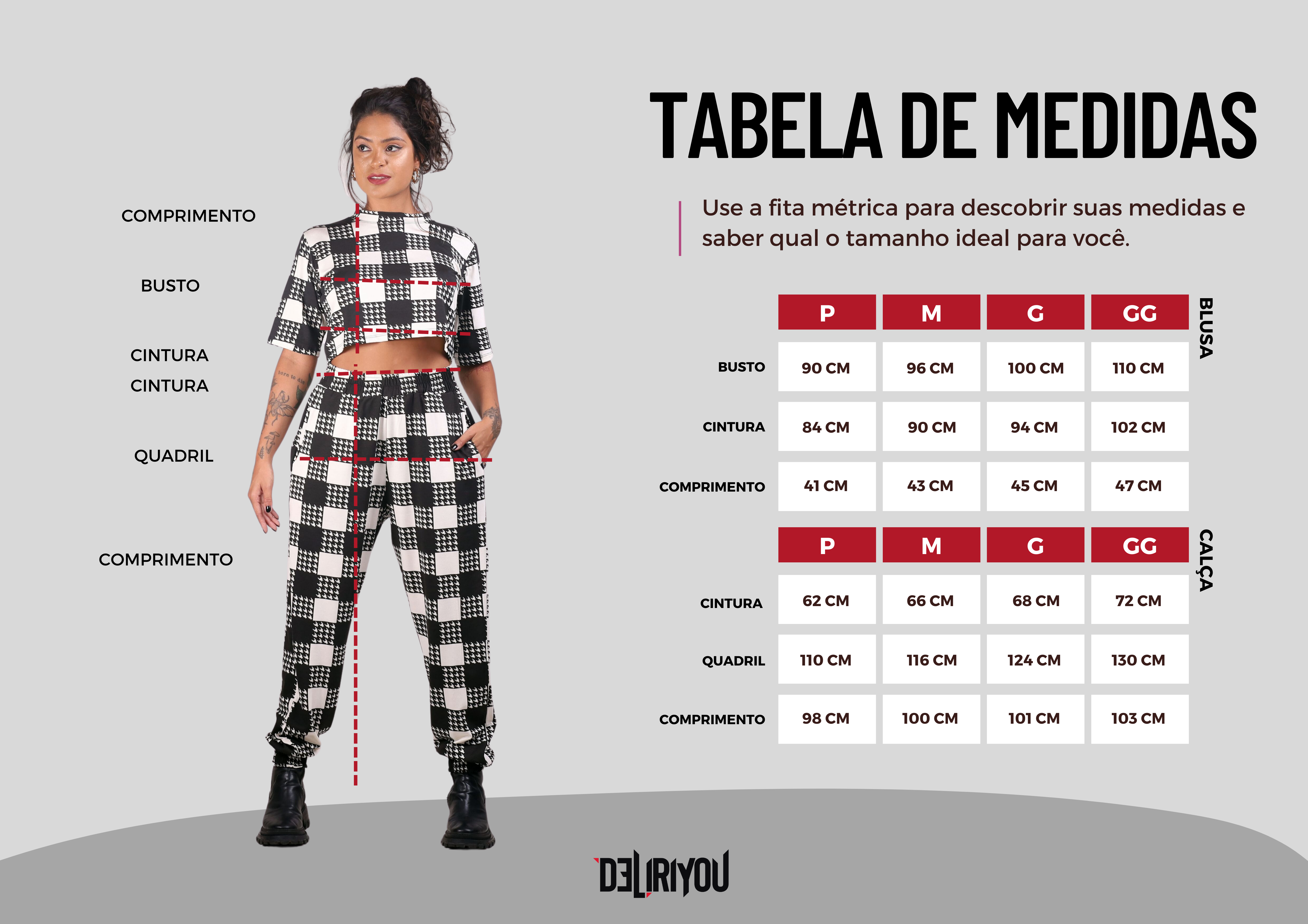 Tabela de medidas