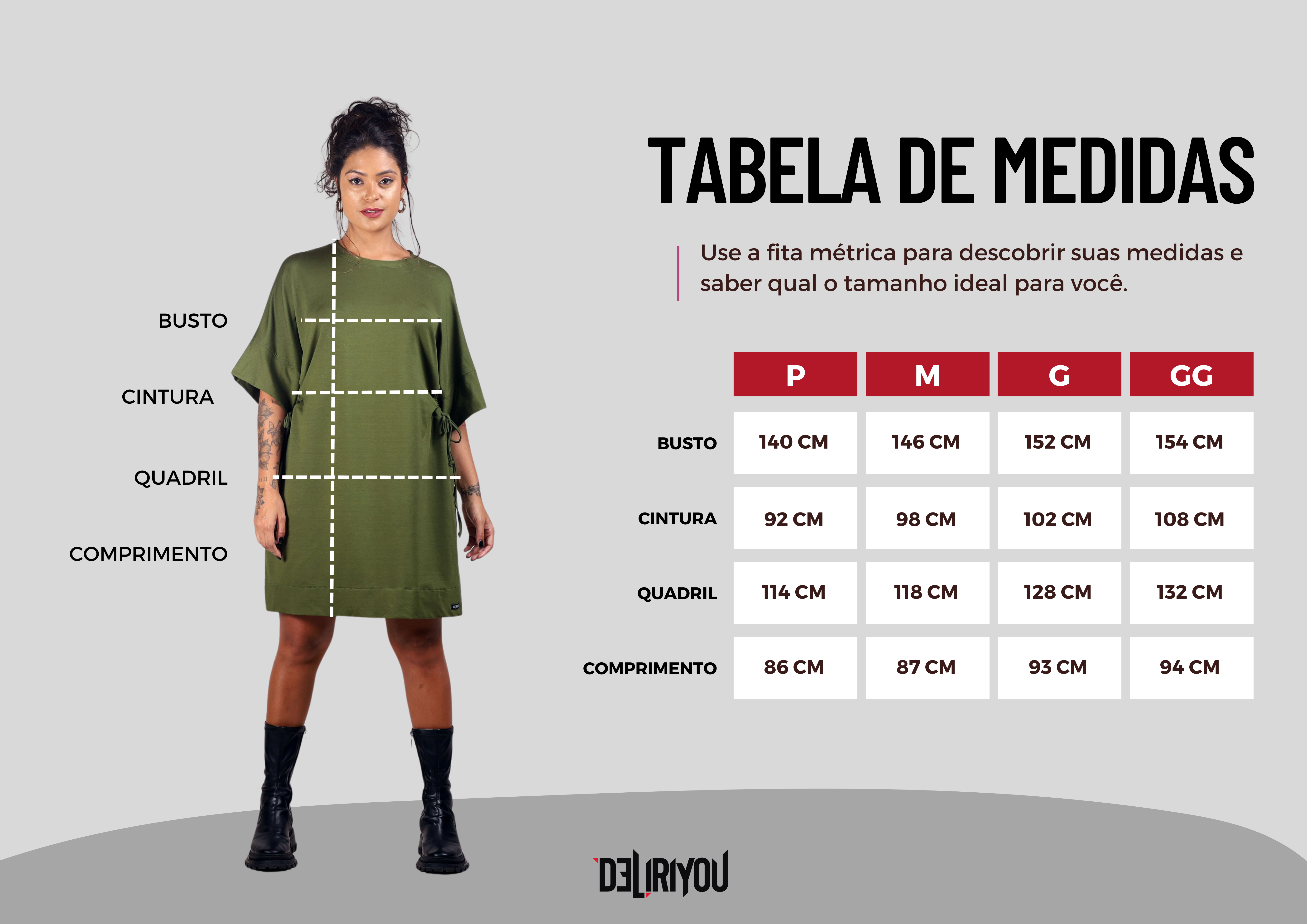 Tabela de medidas