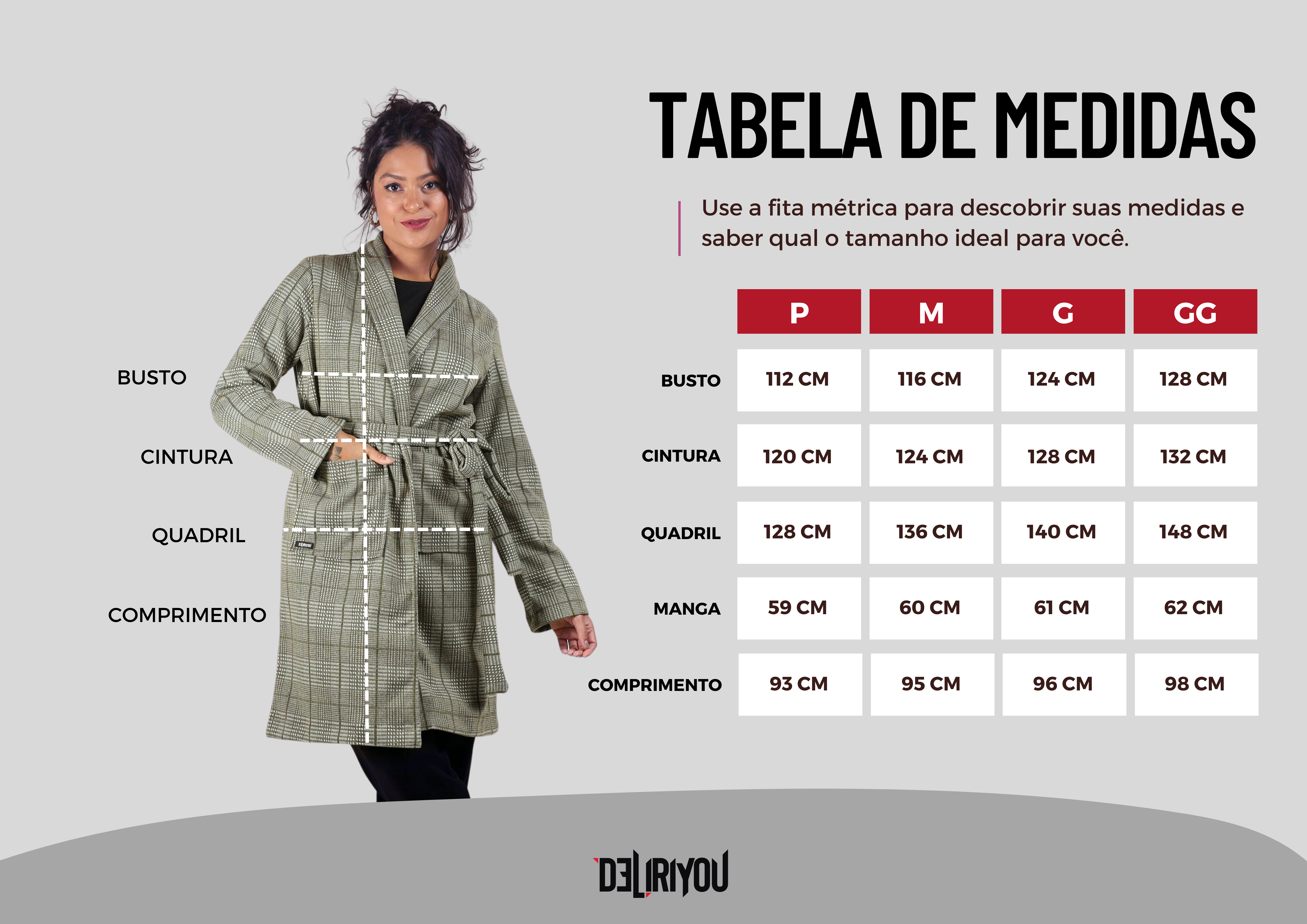 Tabela de medidas