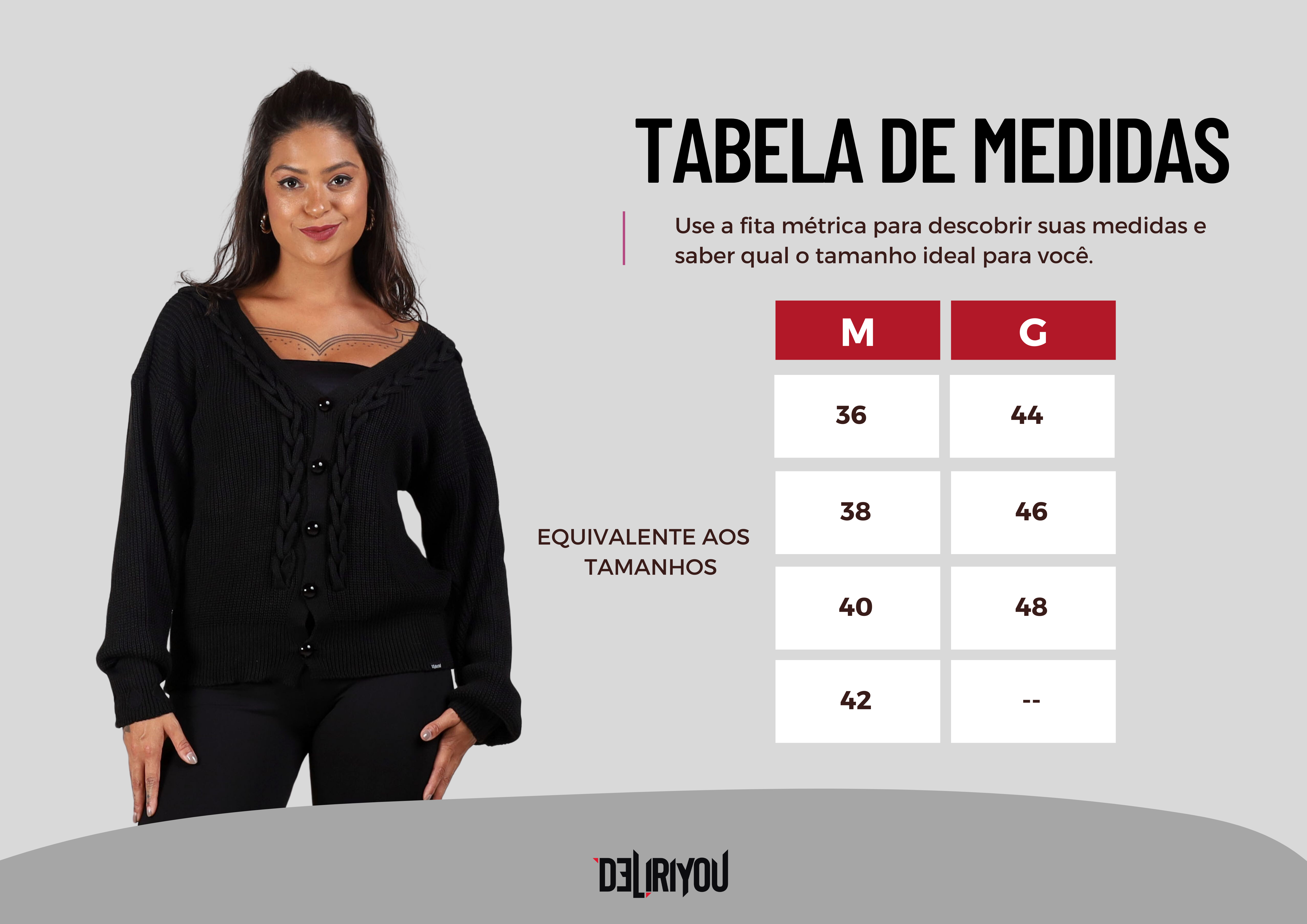 Tabela de medidas