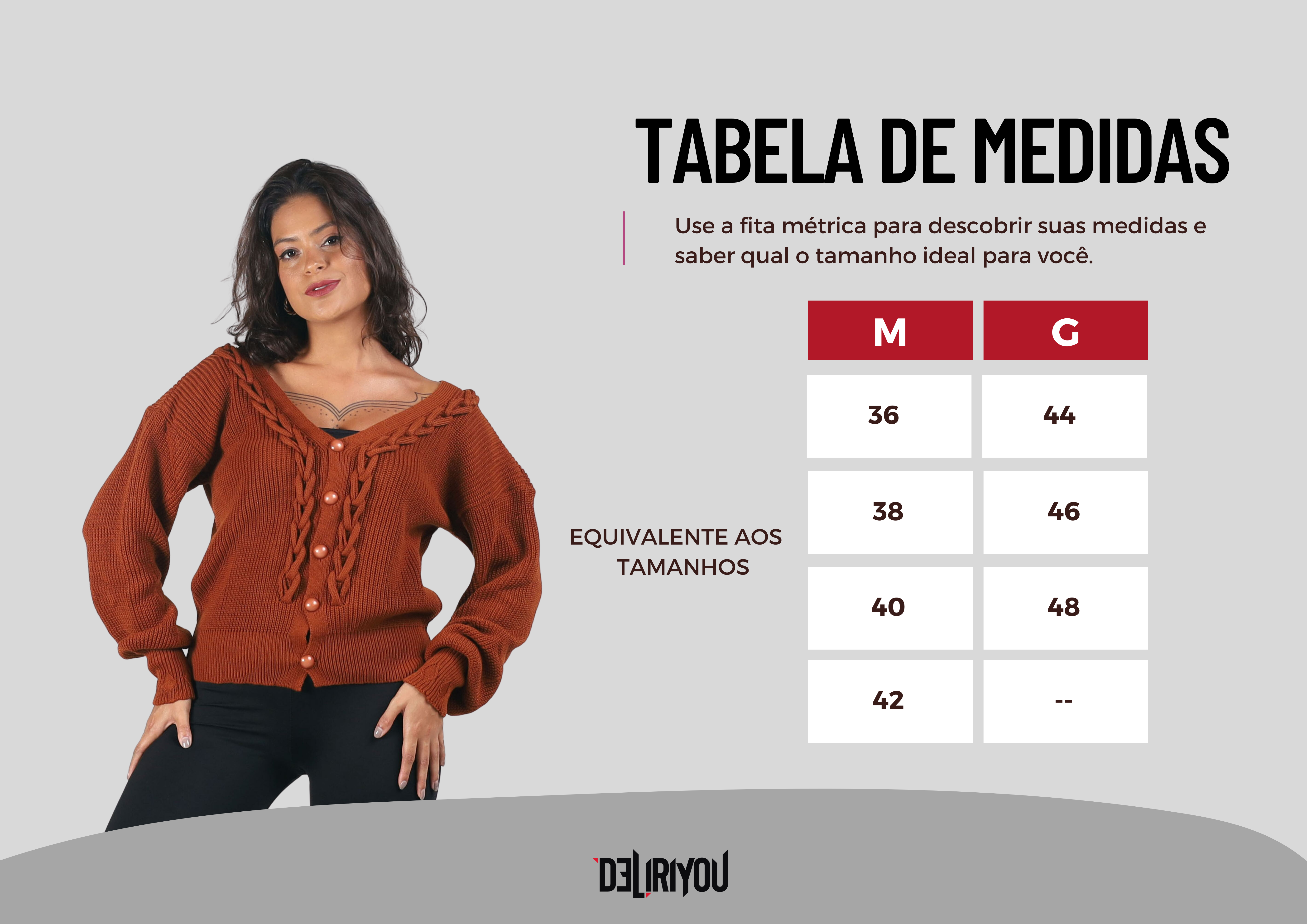 Tabela de medidas