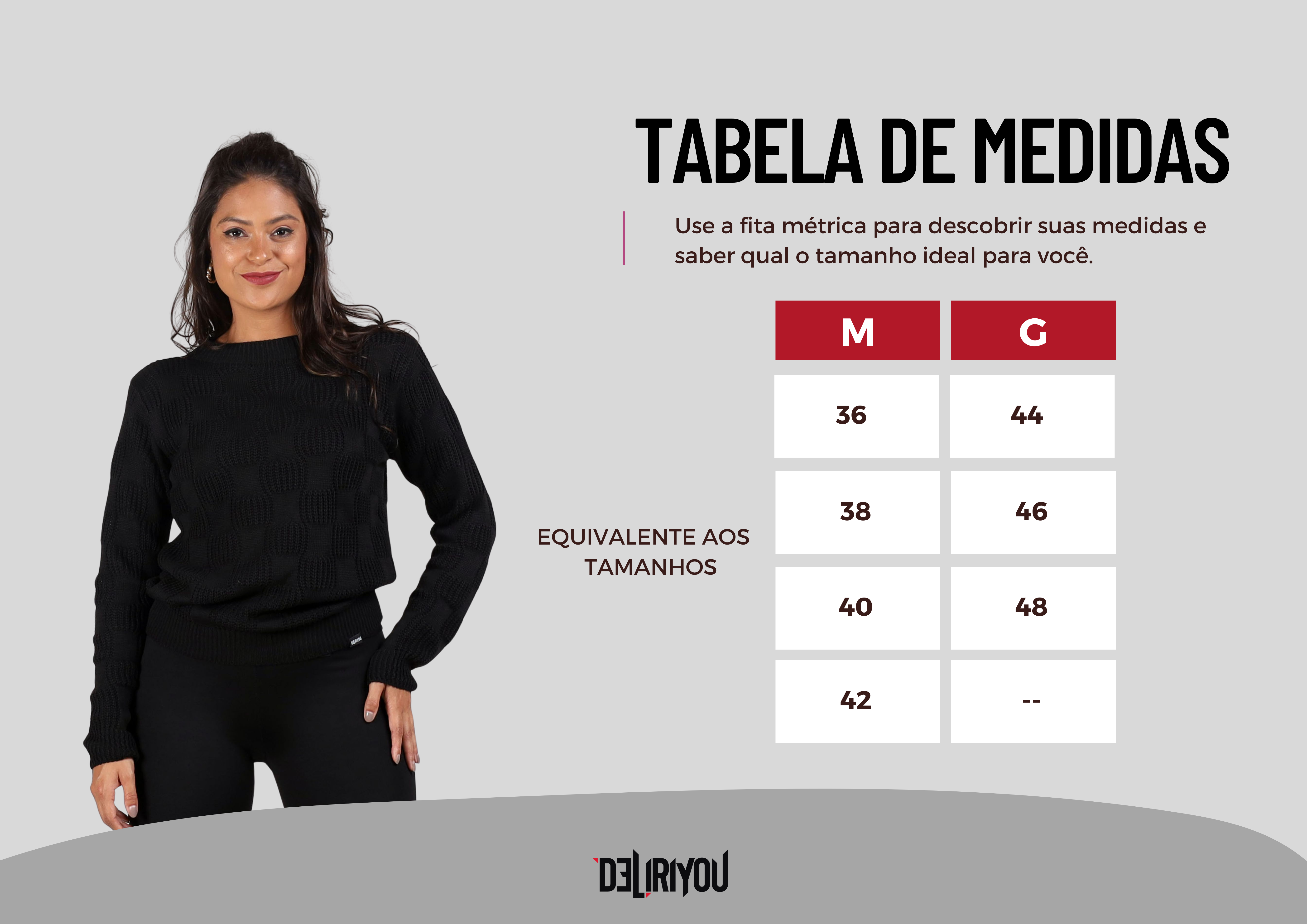 Tabela de medidas