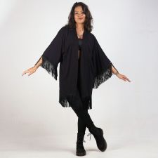 Kimono Franja Preto