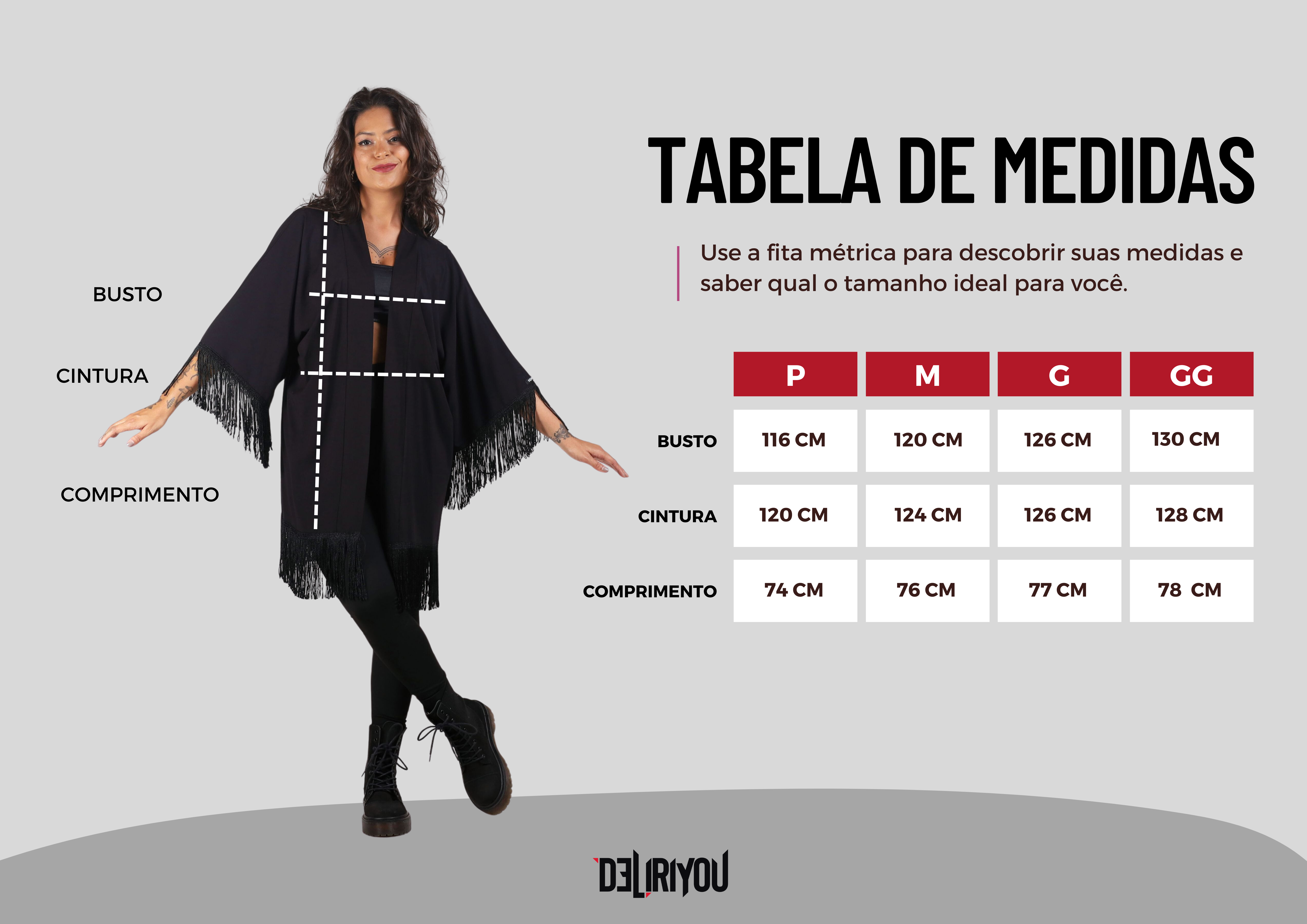 Tabela de medidas