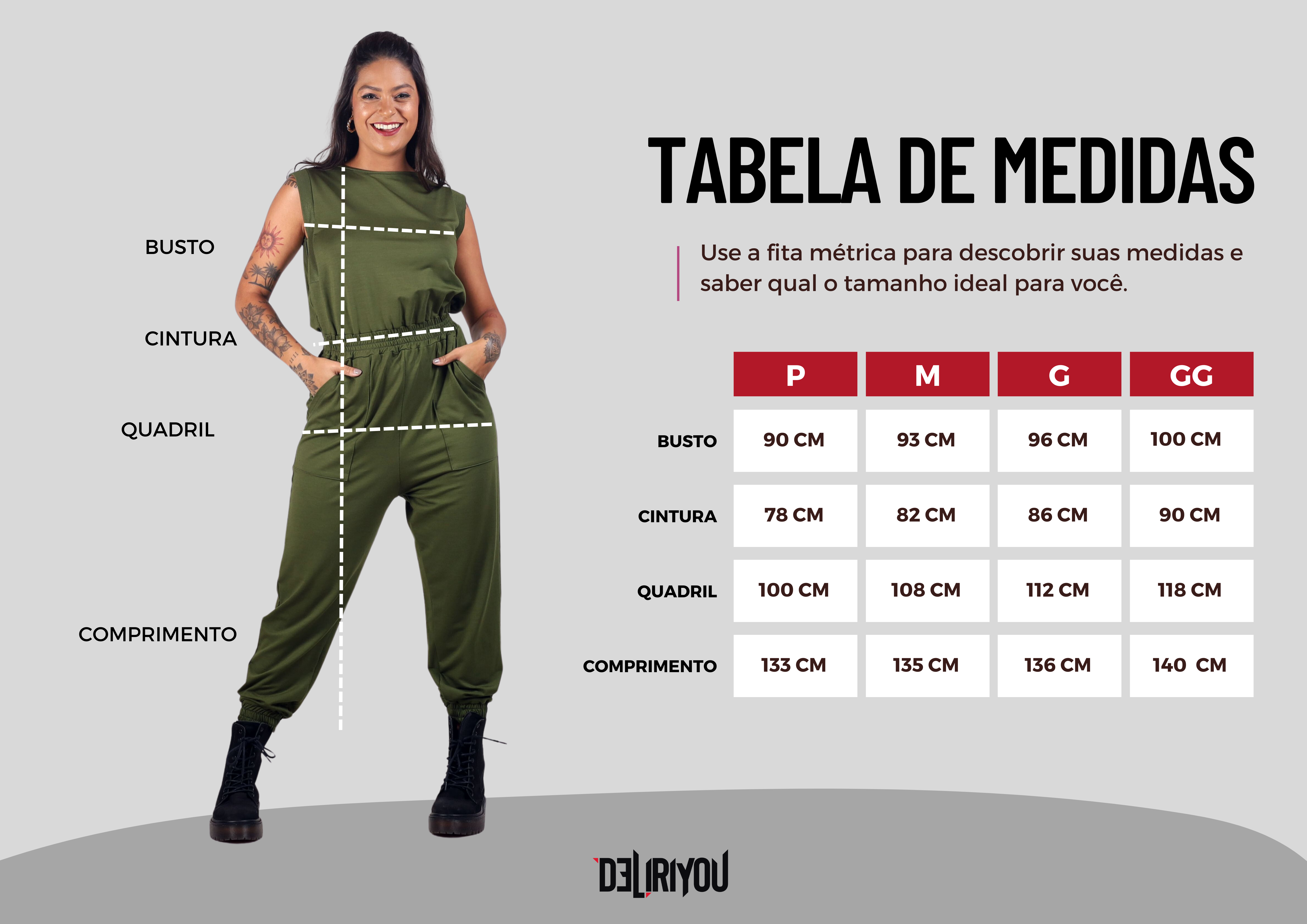 Tabela de medidas