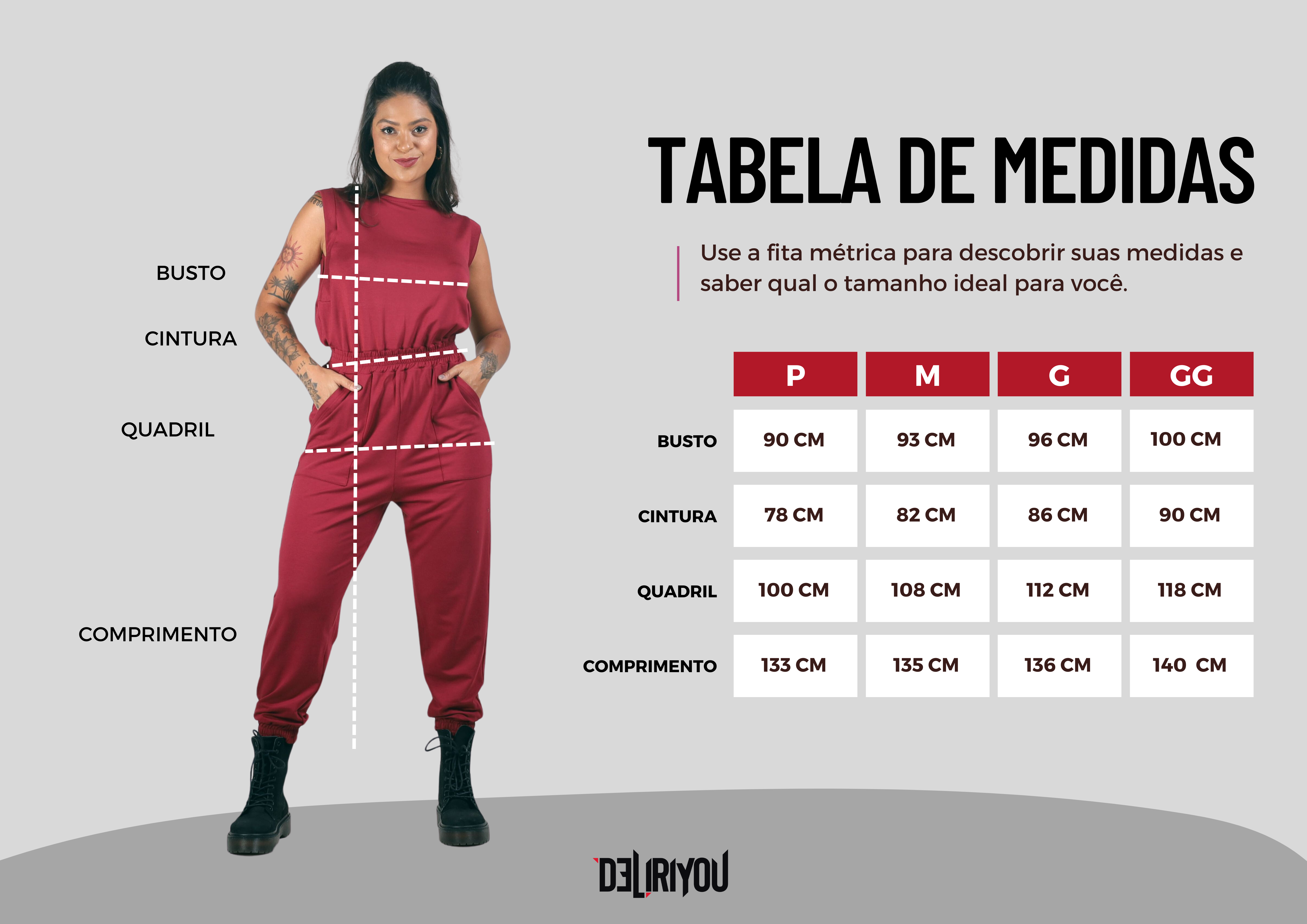 Tabela de medidas