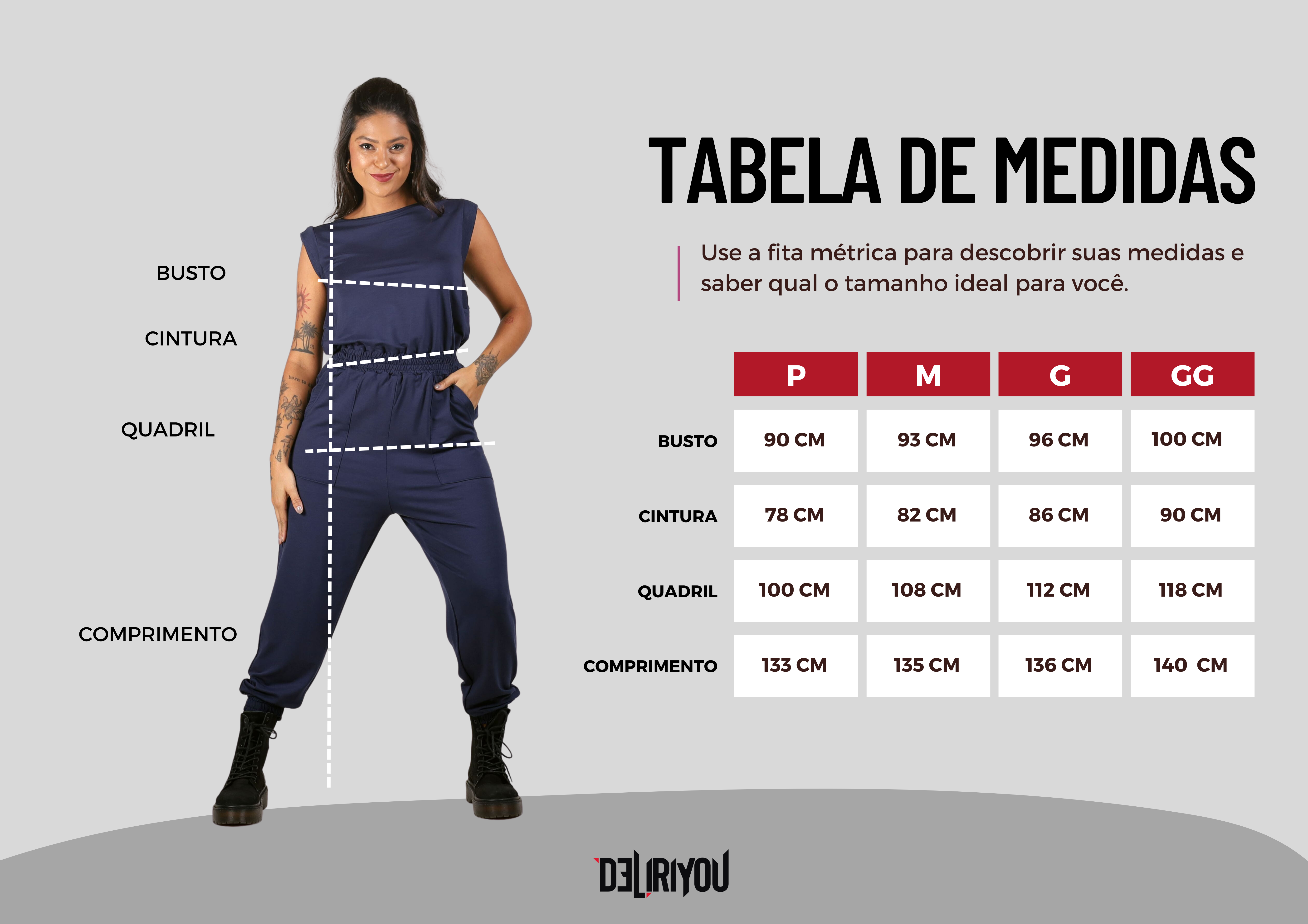 Tabela de medidas