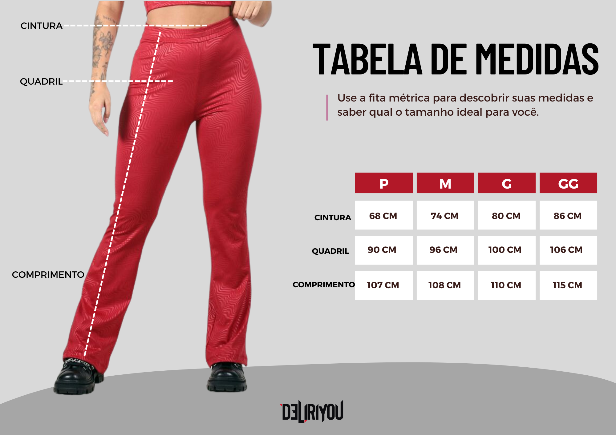 Tabela de medidas