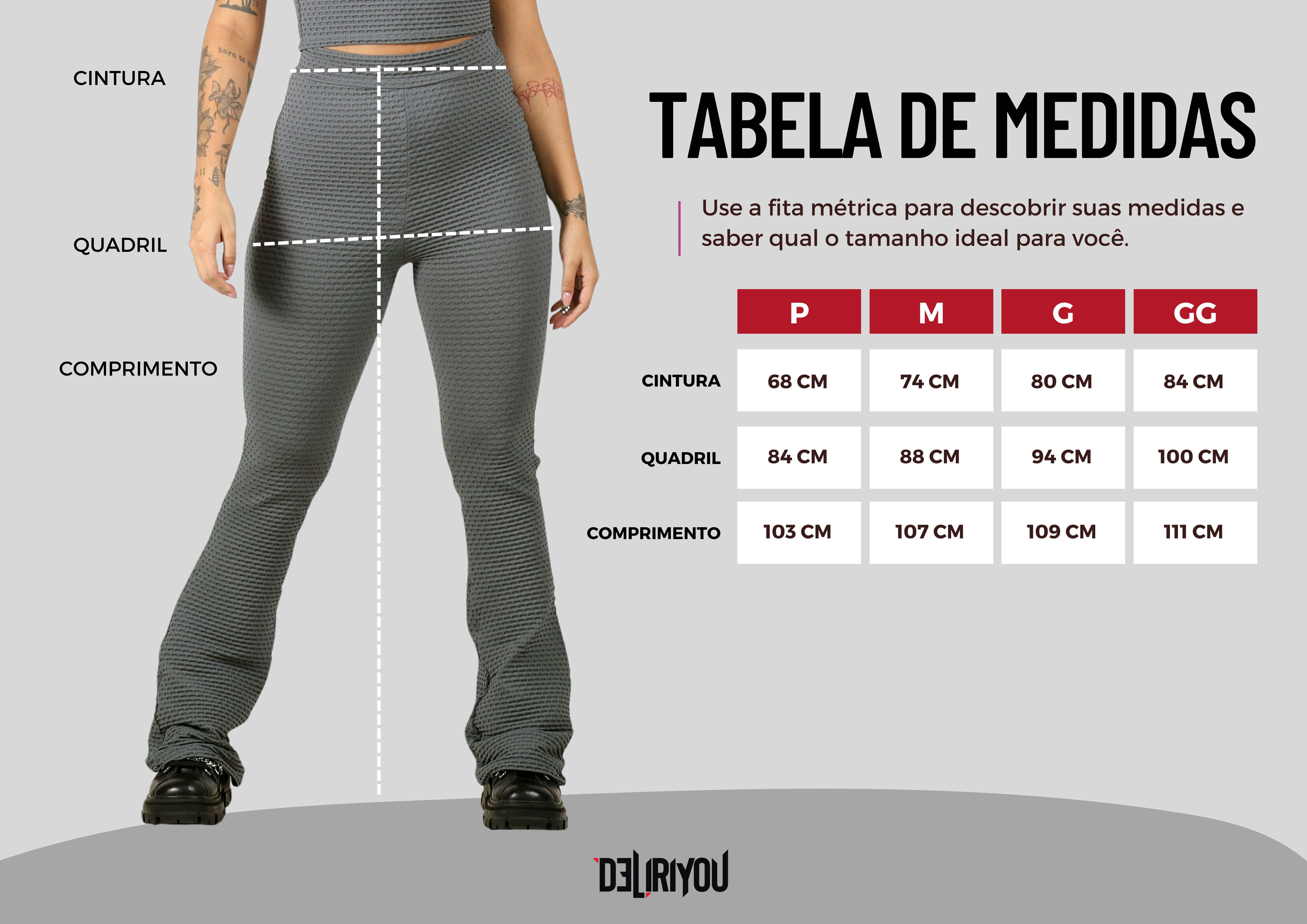 Tabela de medidas