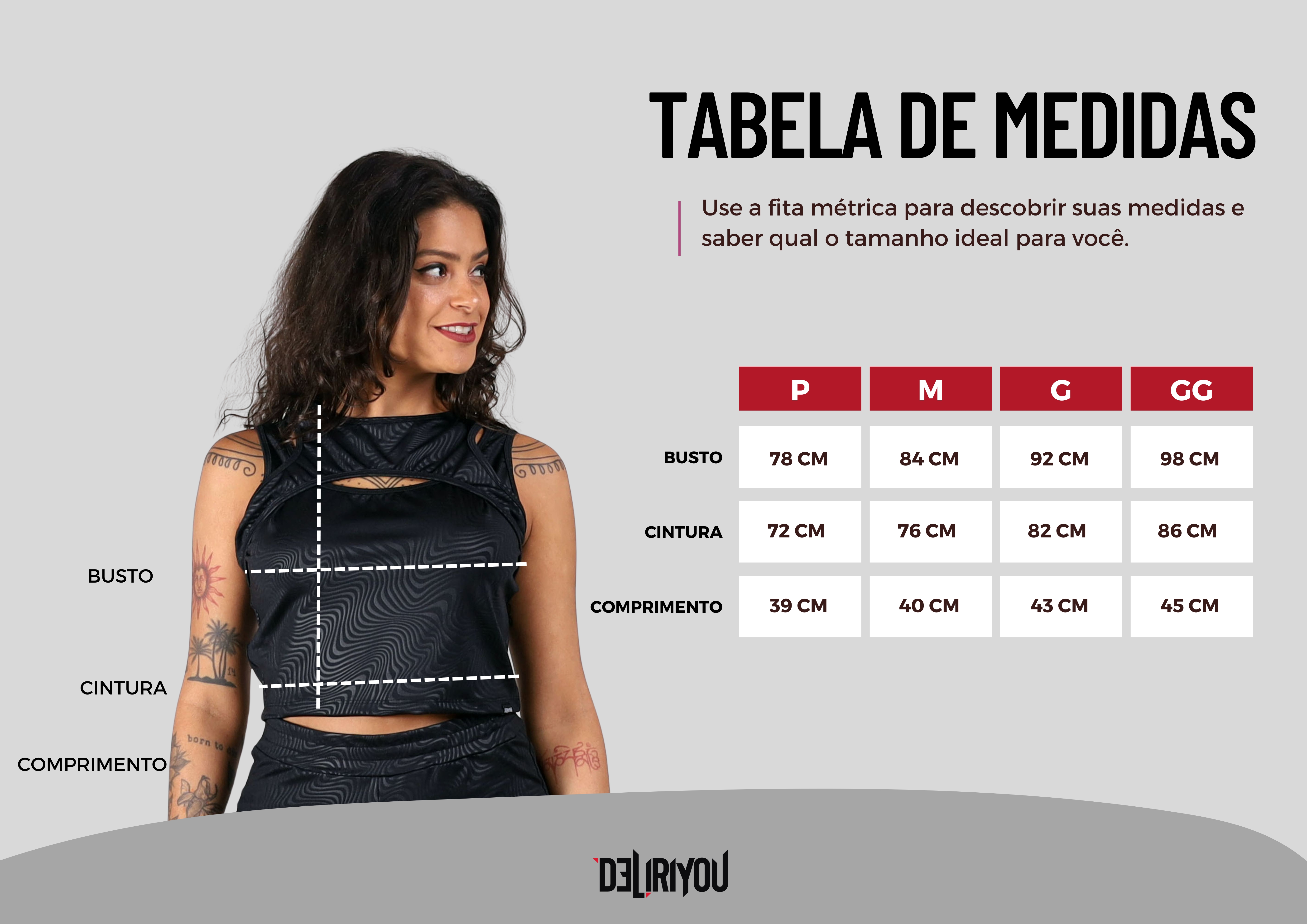 Tabela de medidas