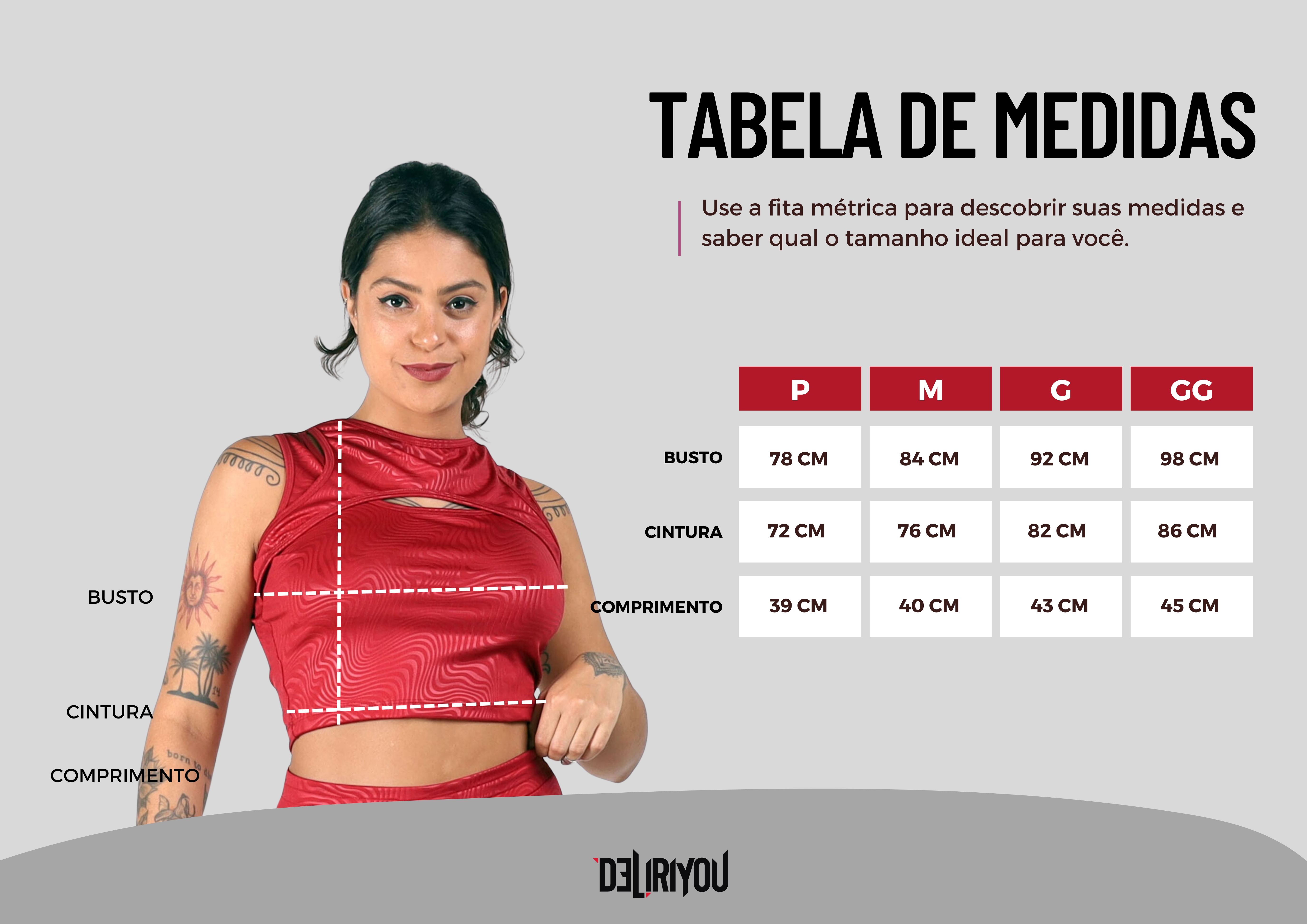 Tabela de medidas