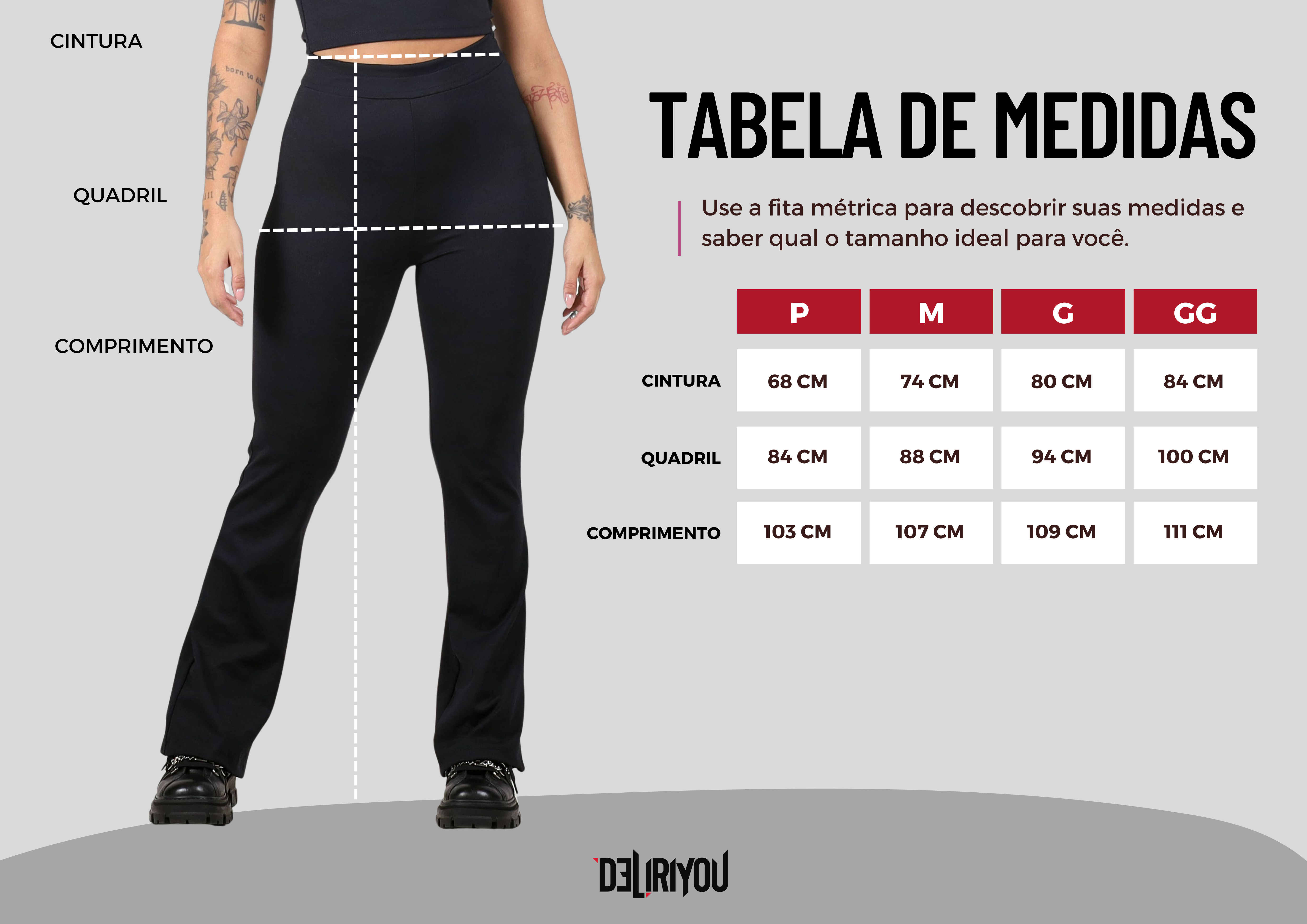 Tabela de medidas