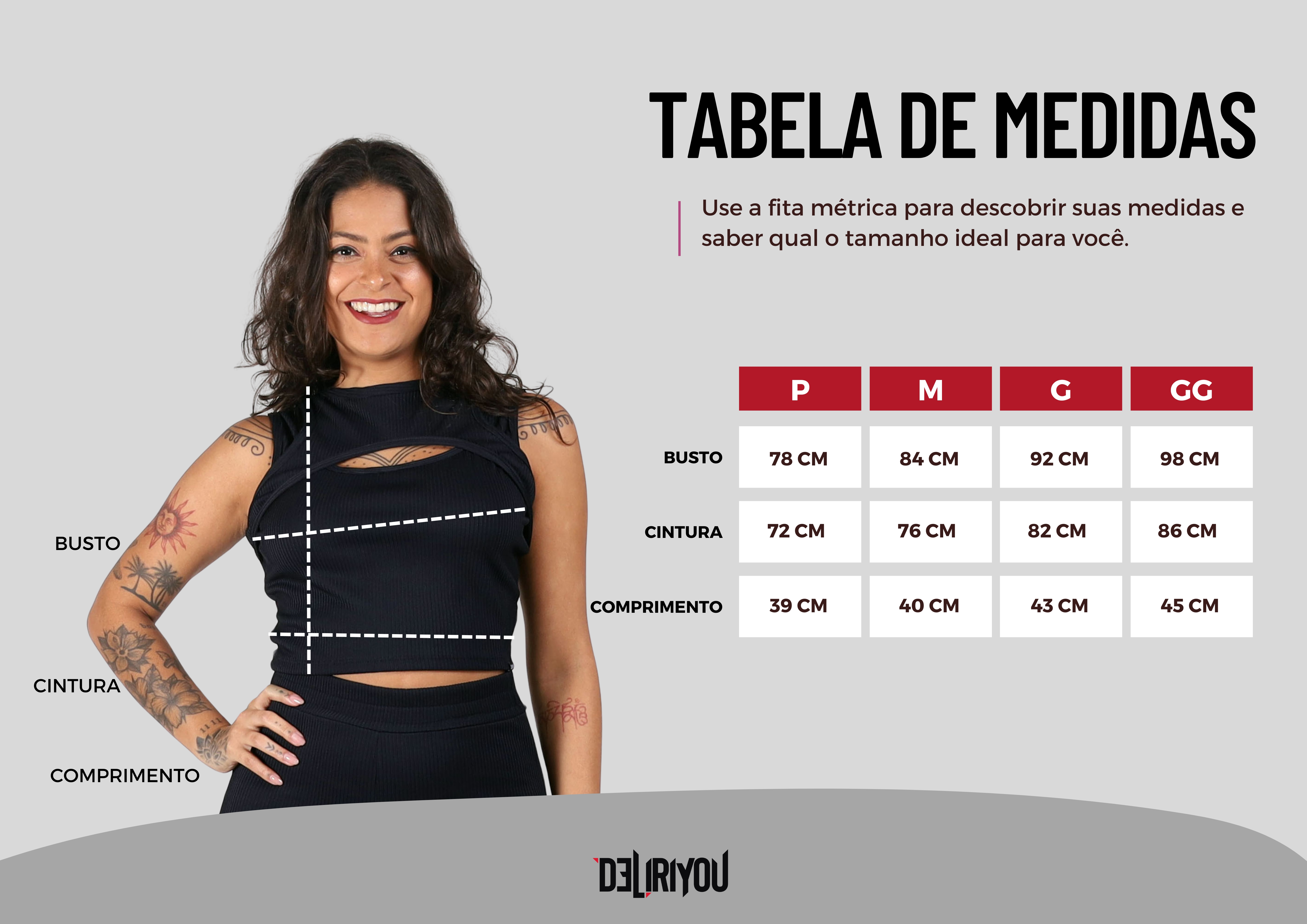 Tabela de medidas