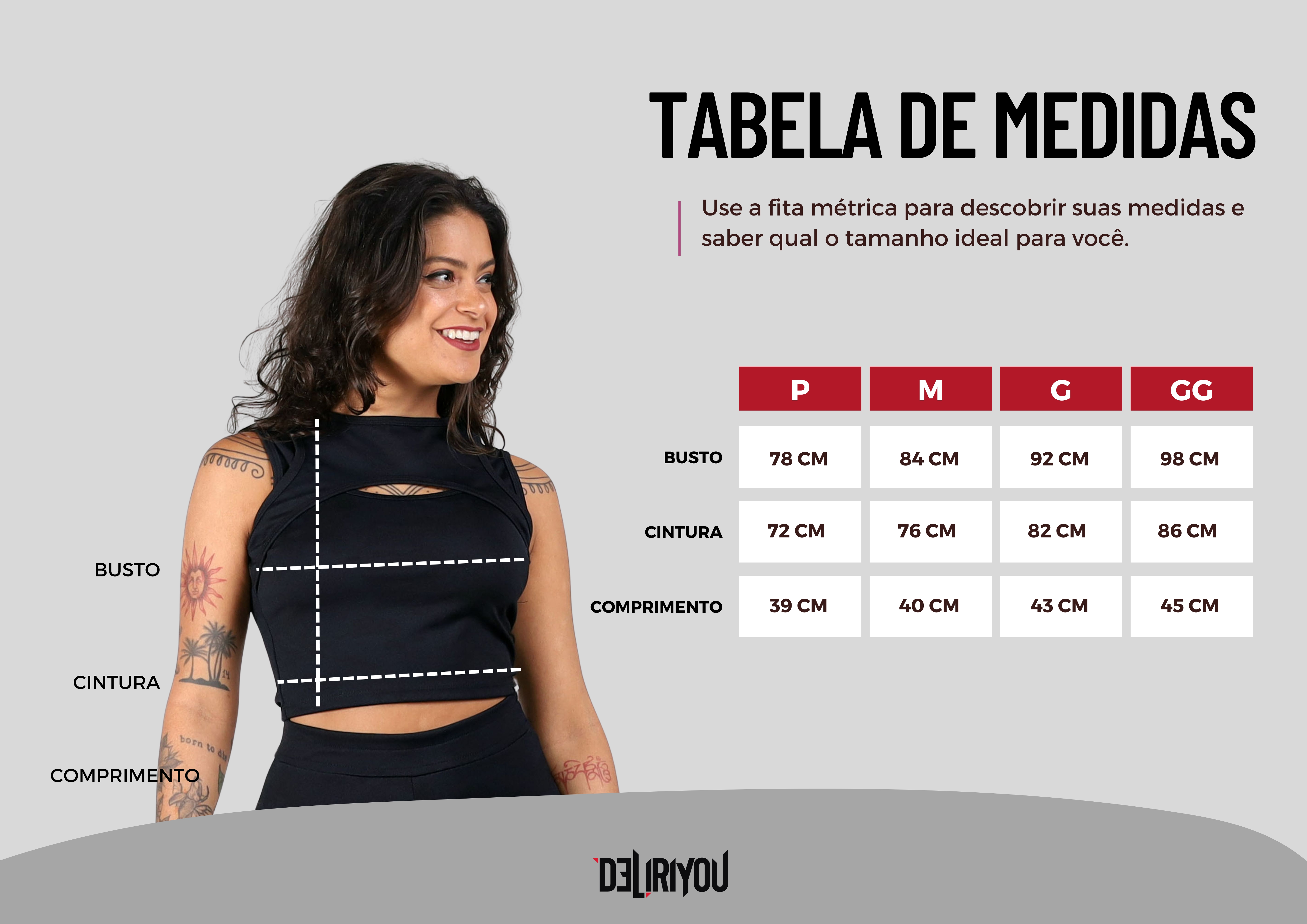 Tabela de medidas