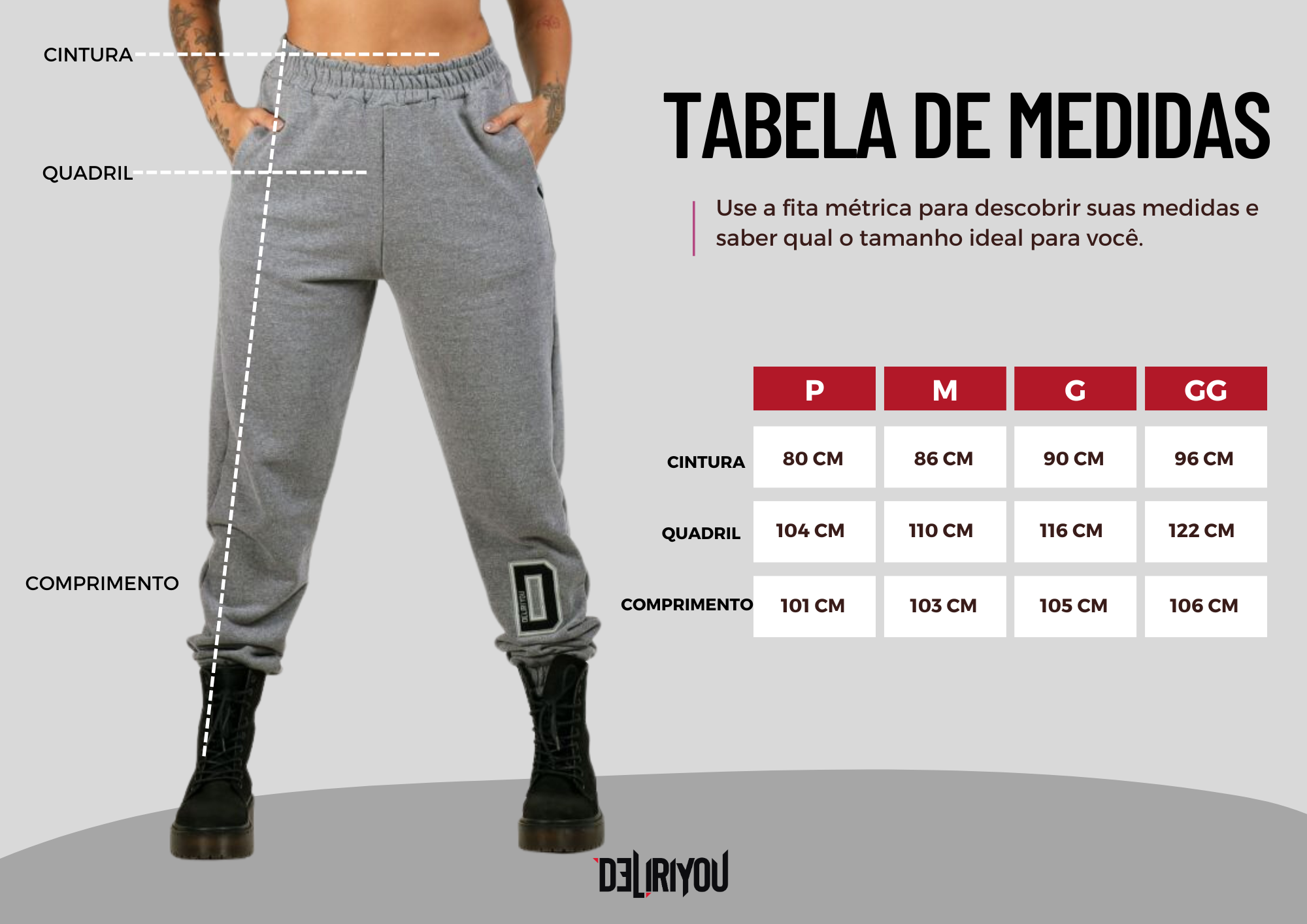 Tabela de medidas