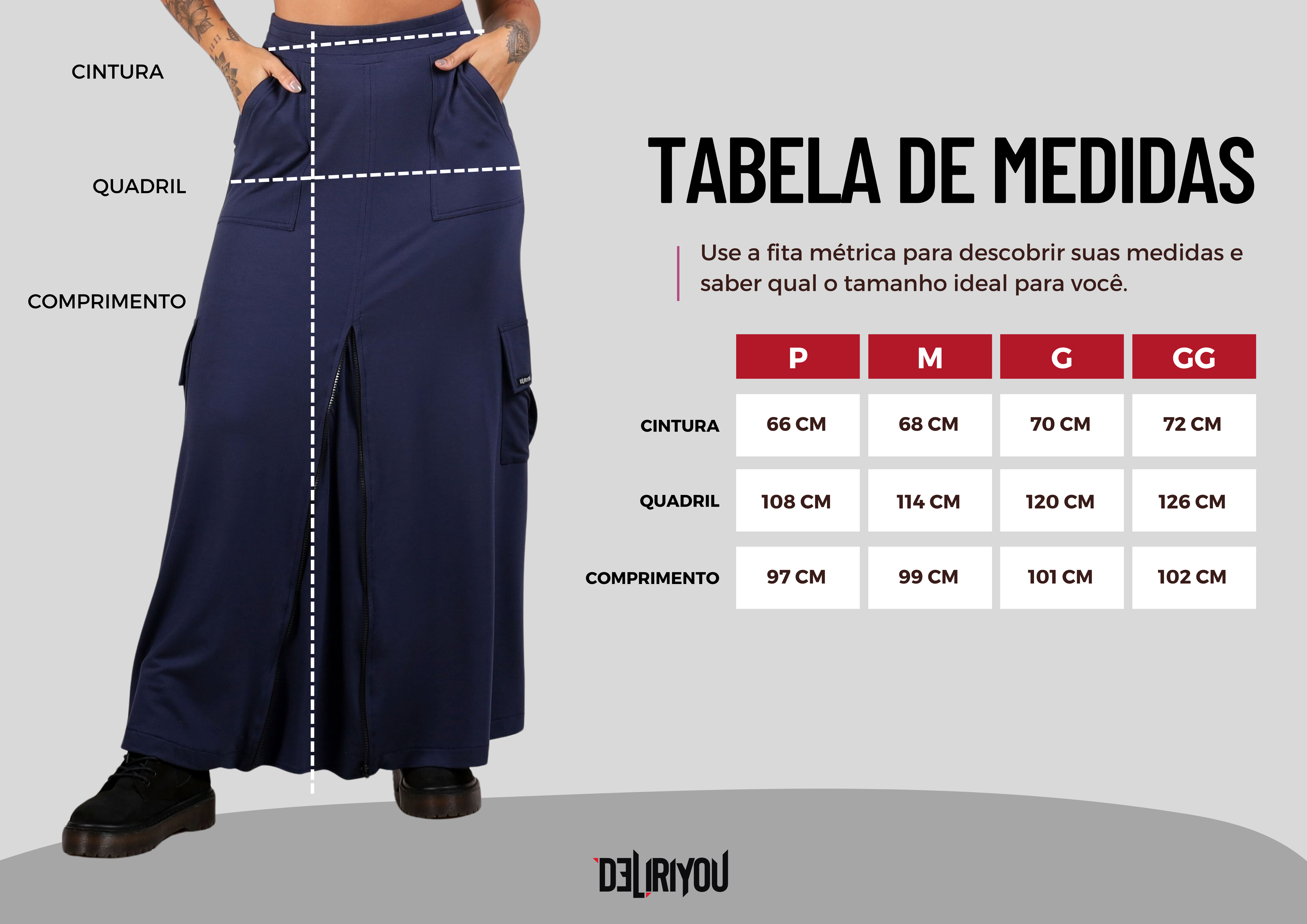 Tabela de medidas