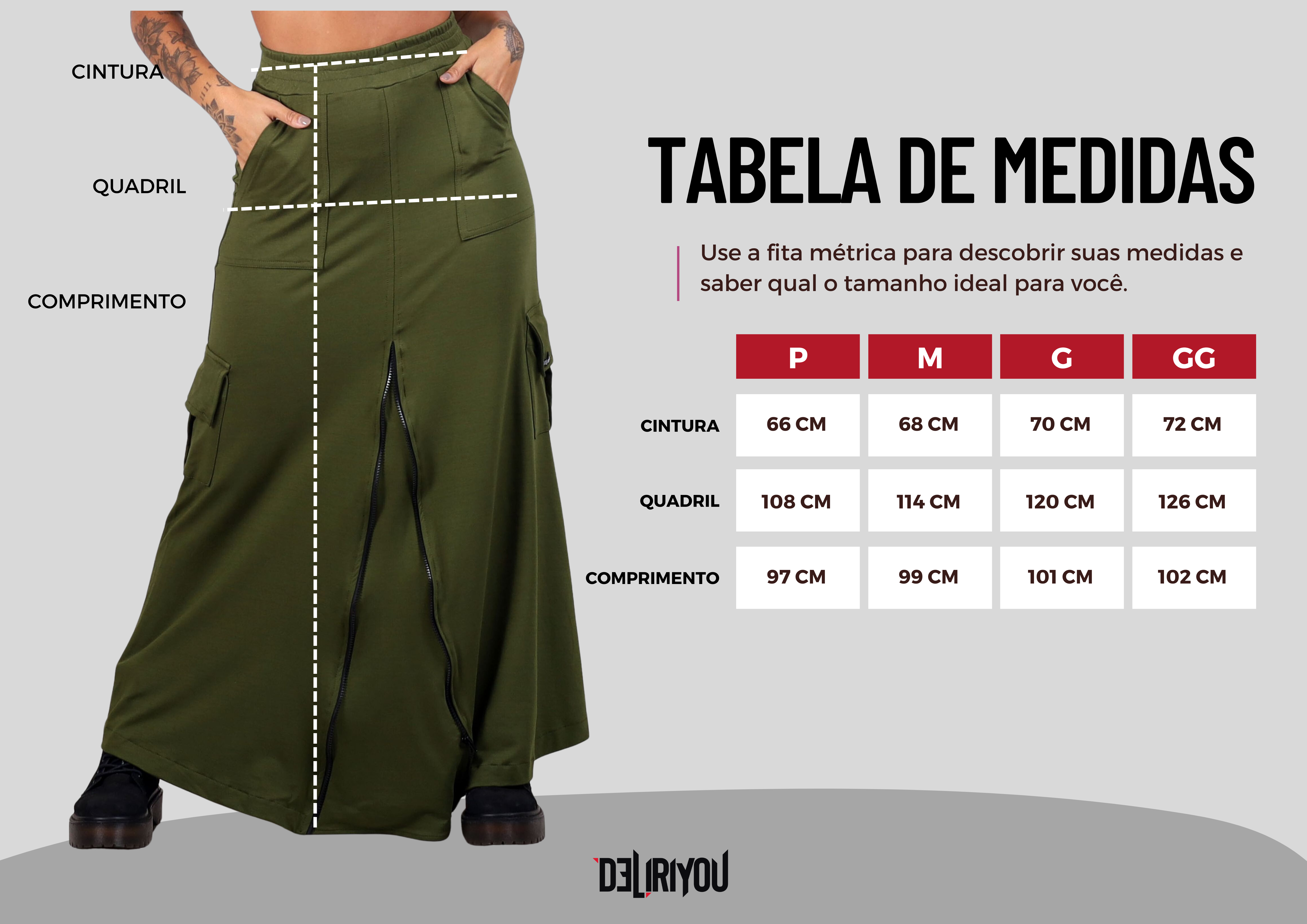 Tabela de medidas