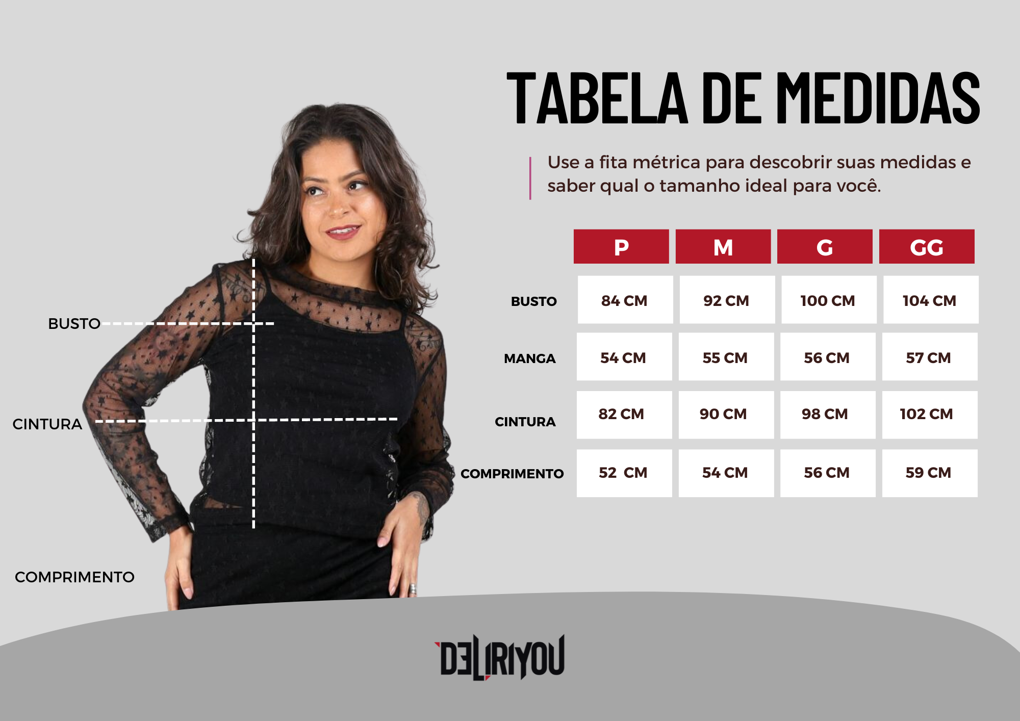 Tabela de medidas