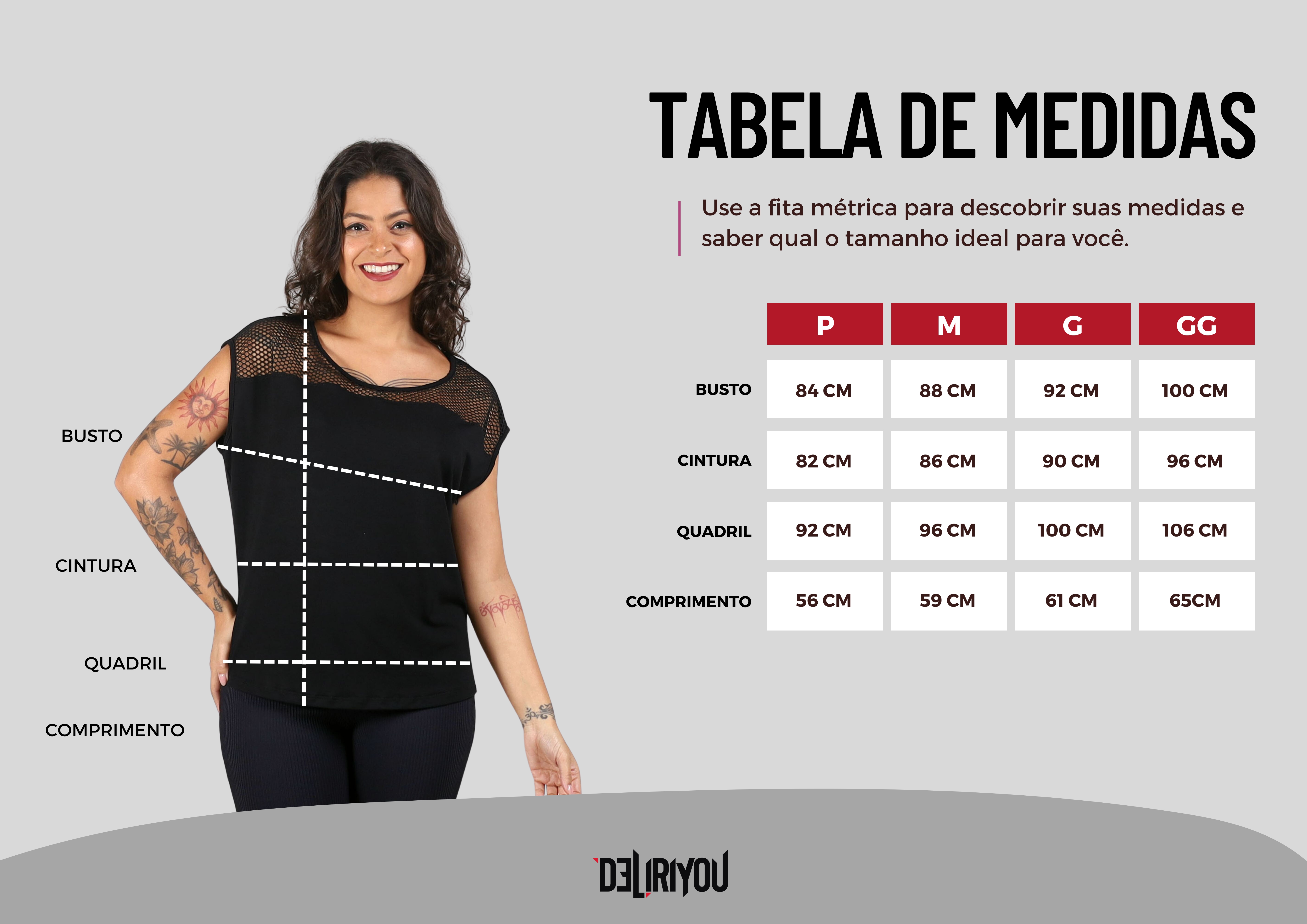 Tabela de medidas