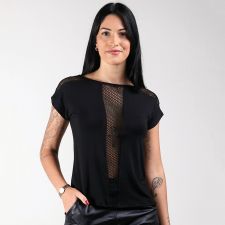 Blusa Recortes Tela