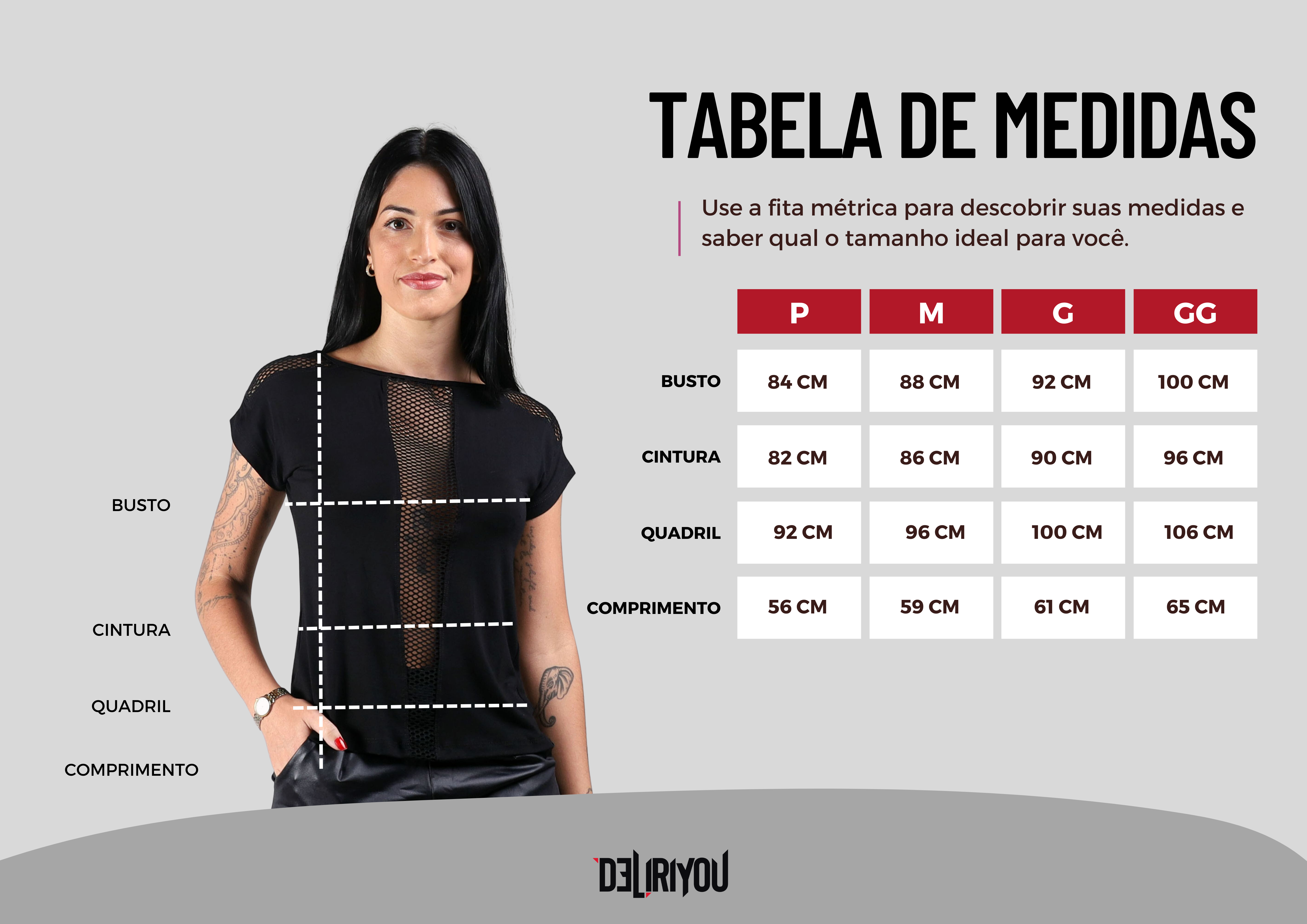 Tabela de medidas