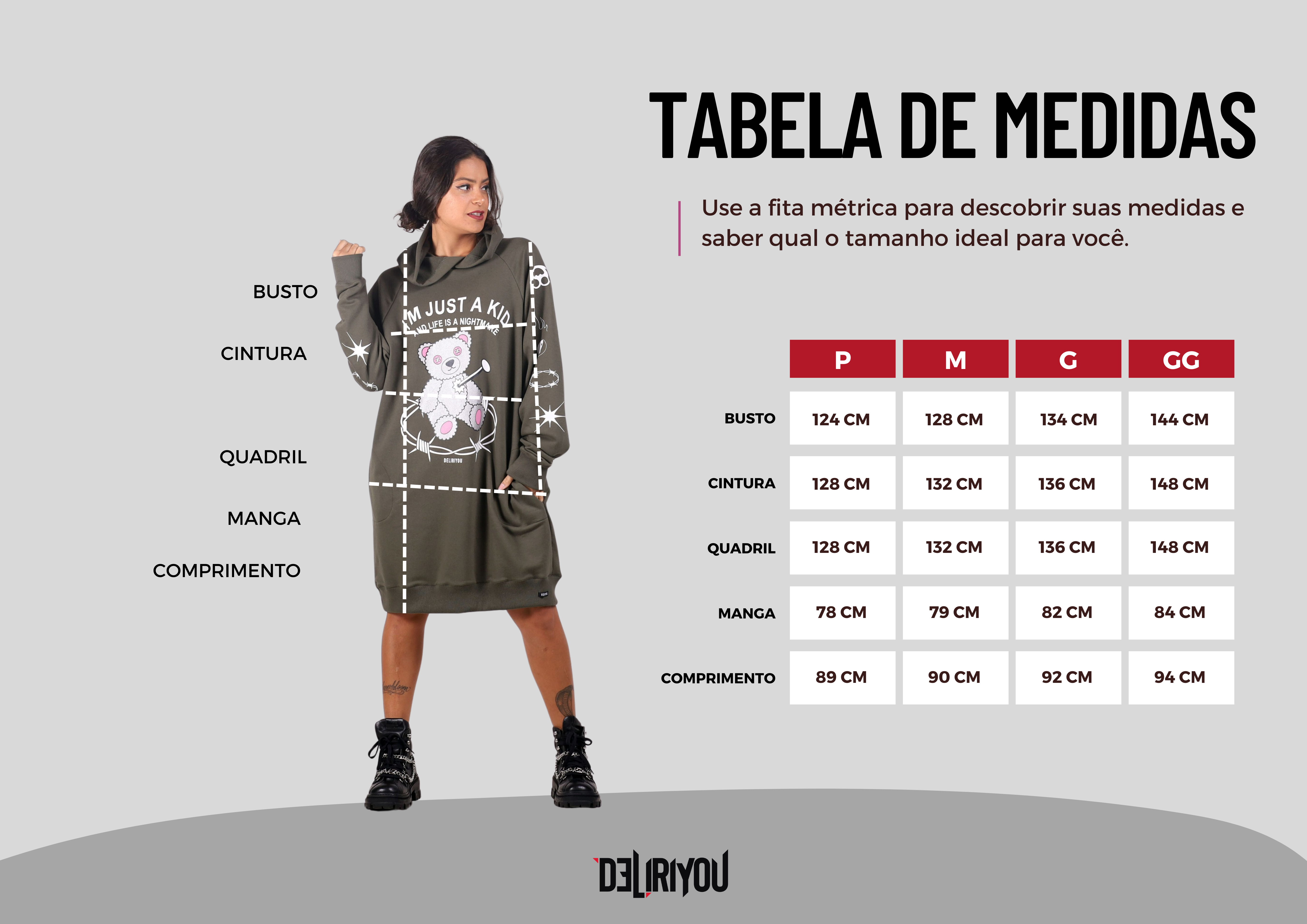 Tabela de medidas