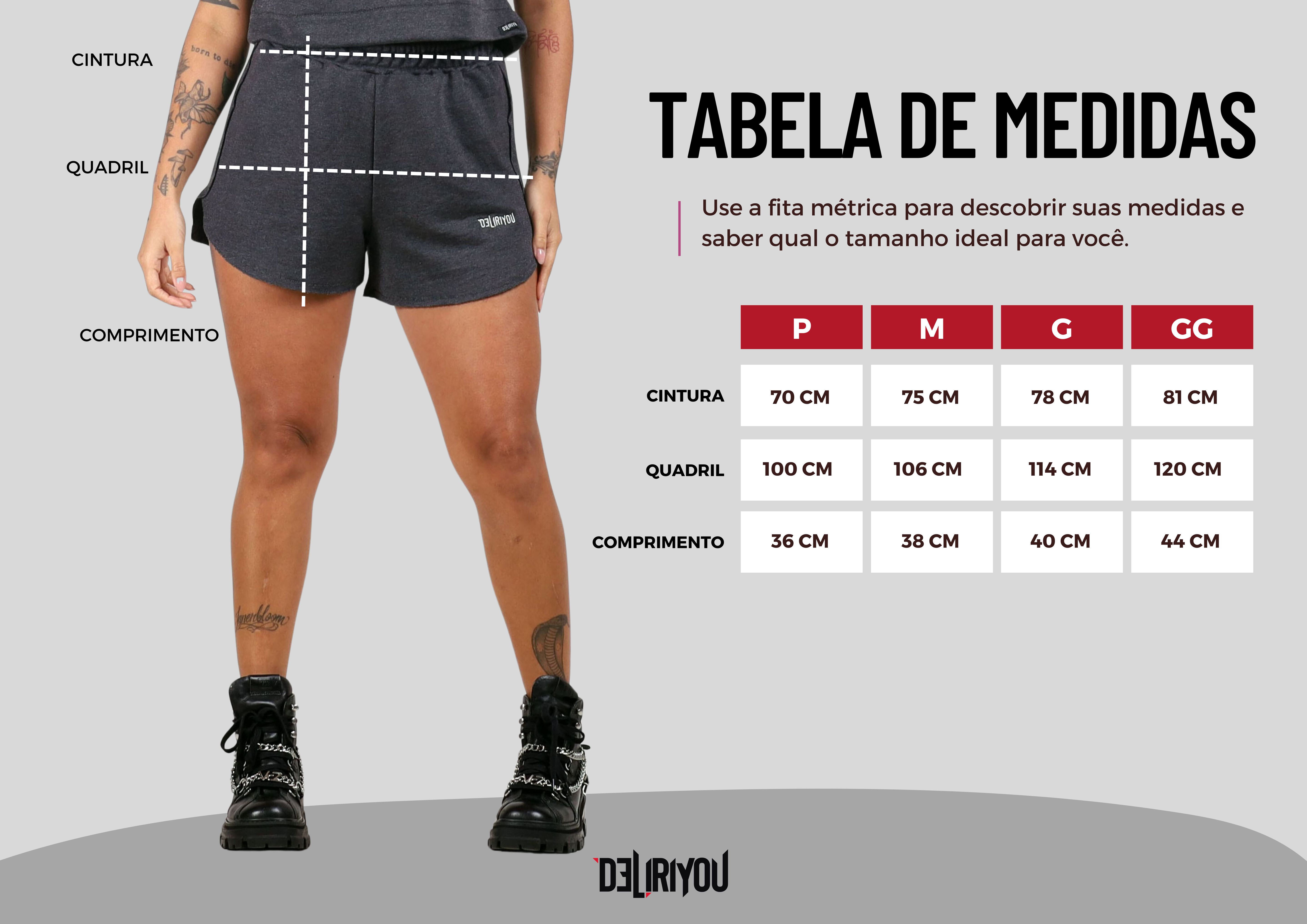 Tabela de medidas