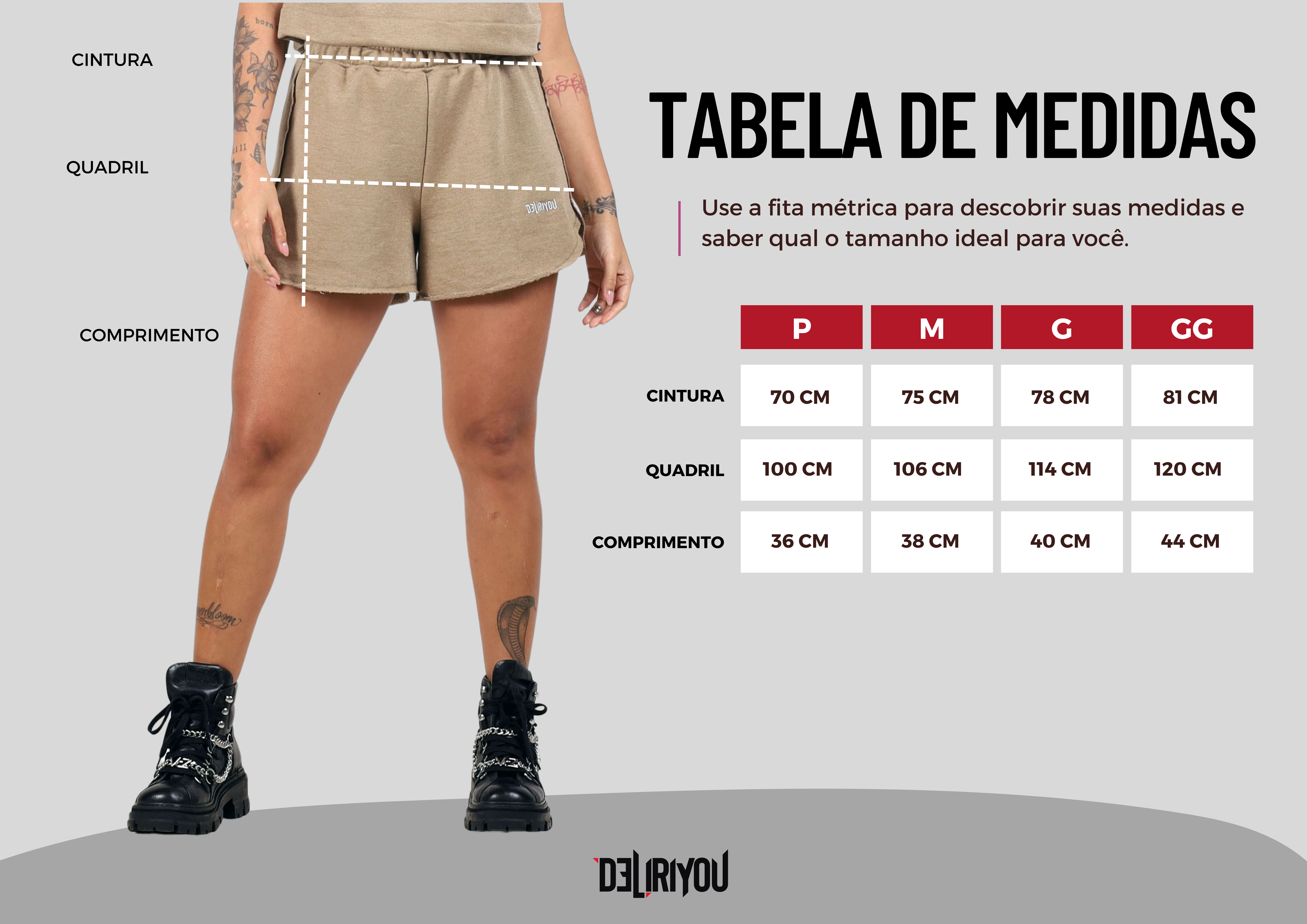 Tabela de medidas