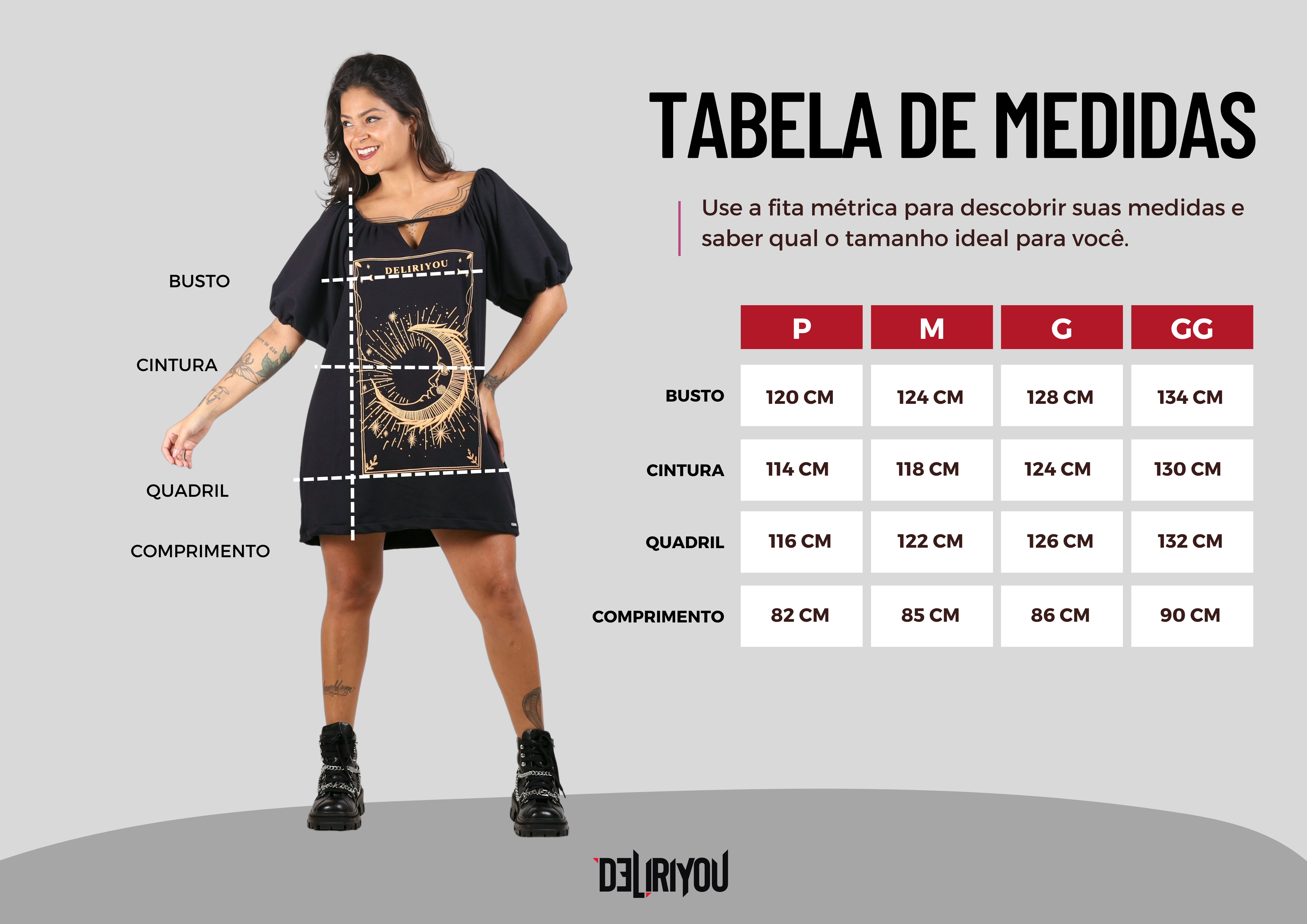 Tabela de medidas