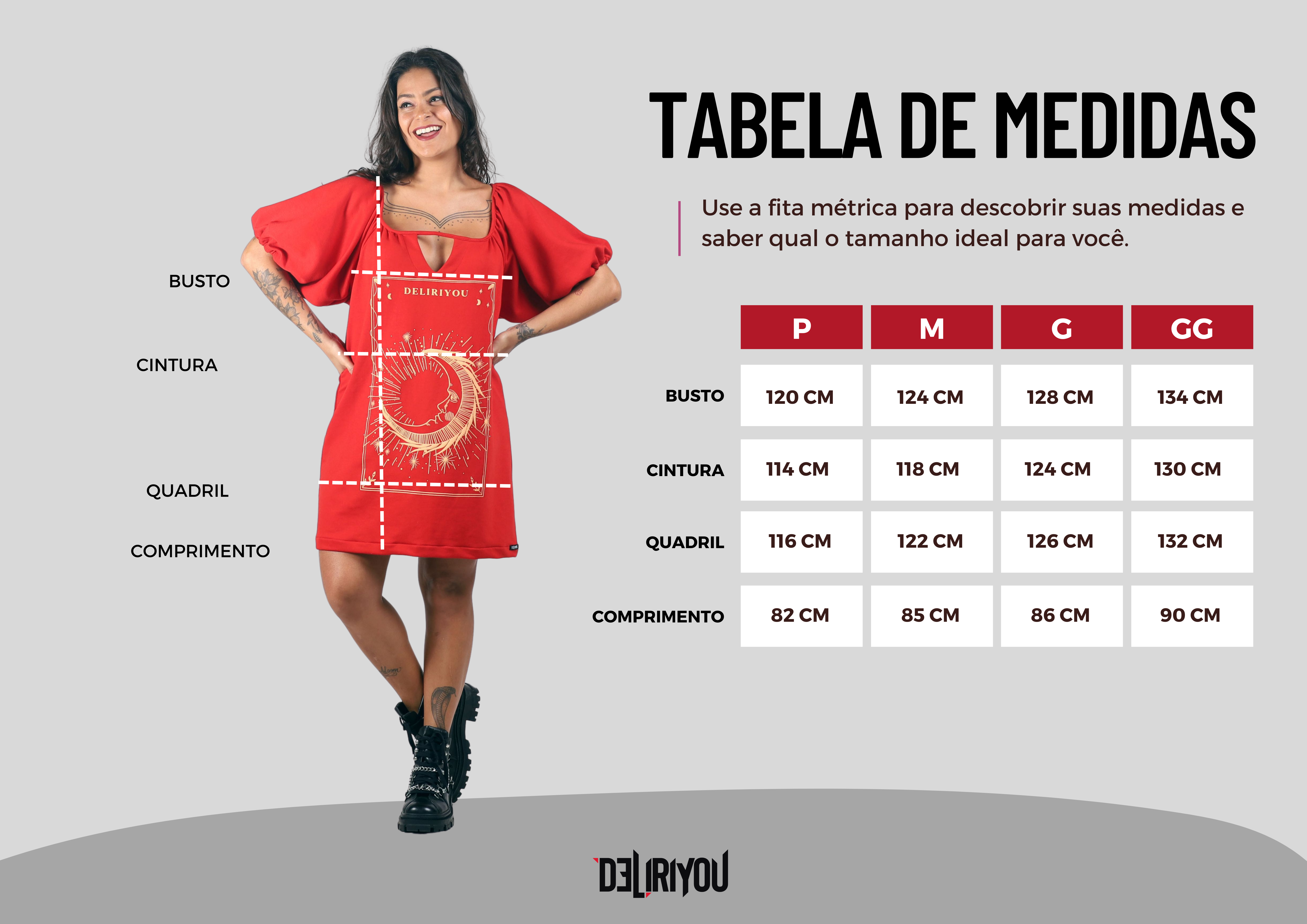 Tabela de medidas