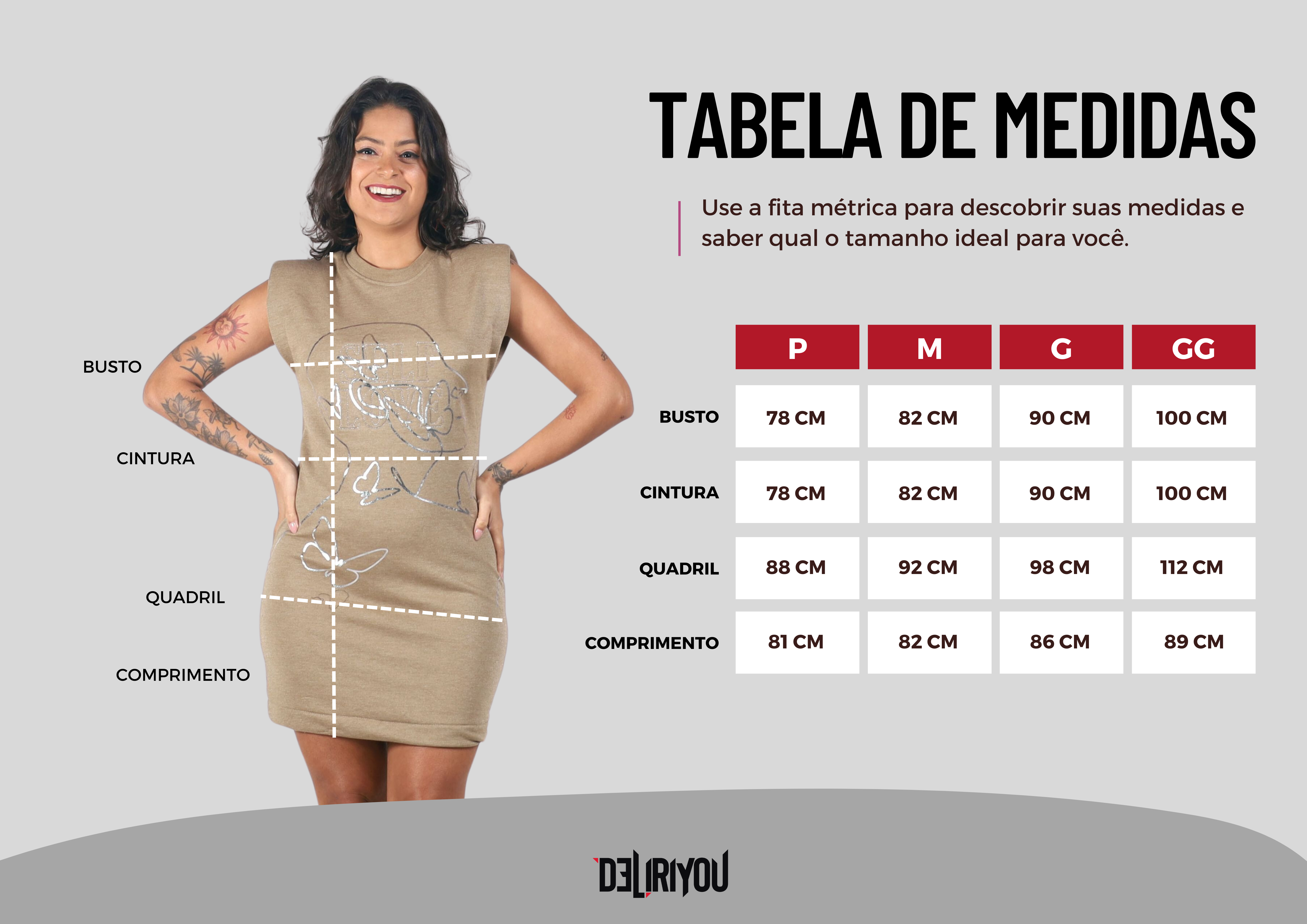 Tabela de medidas