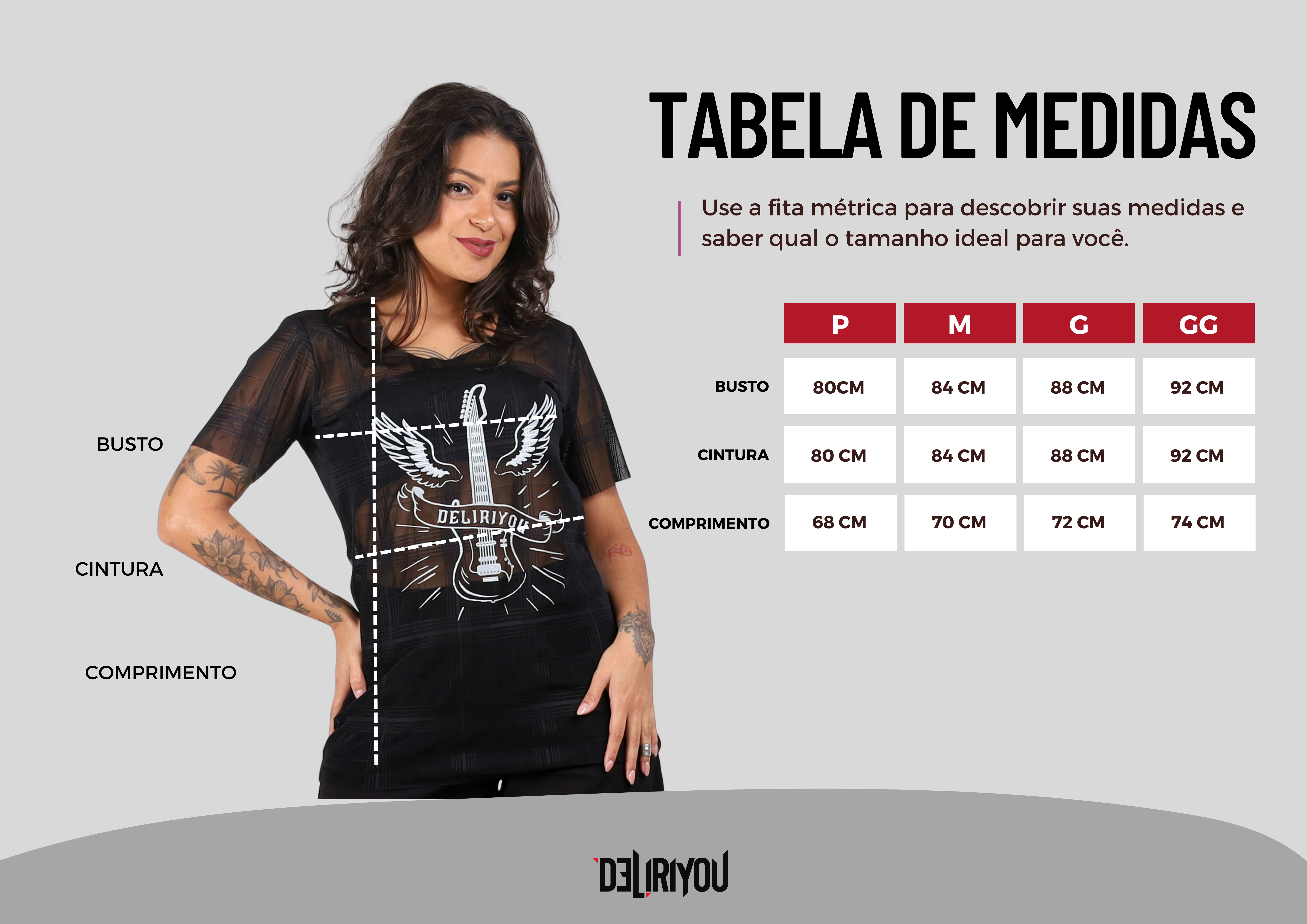 Tabela de medidas