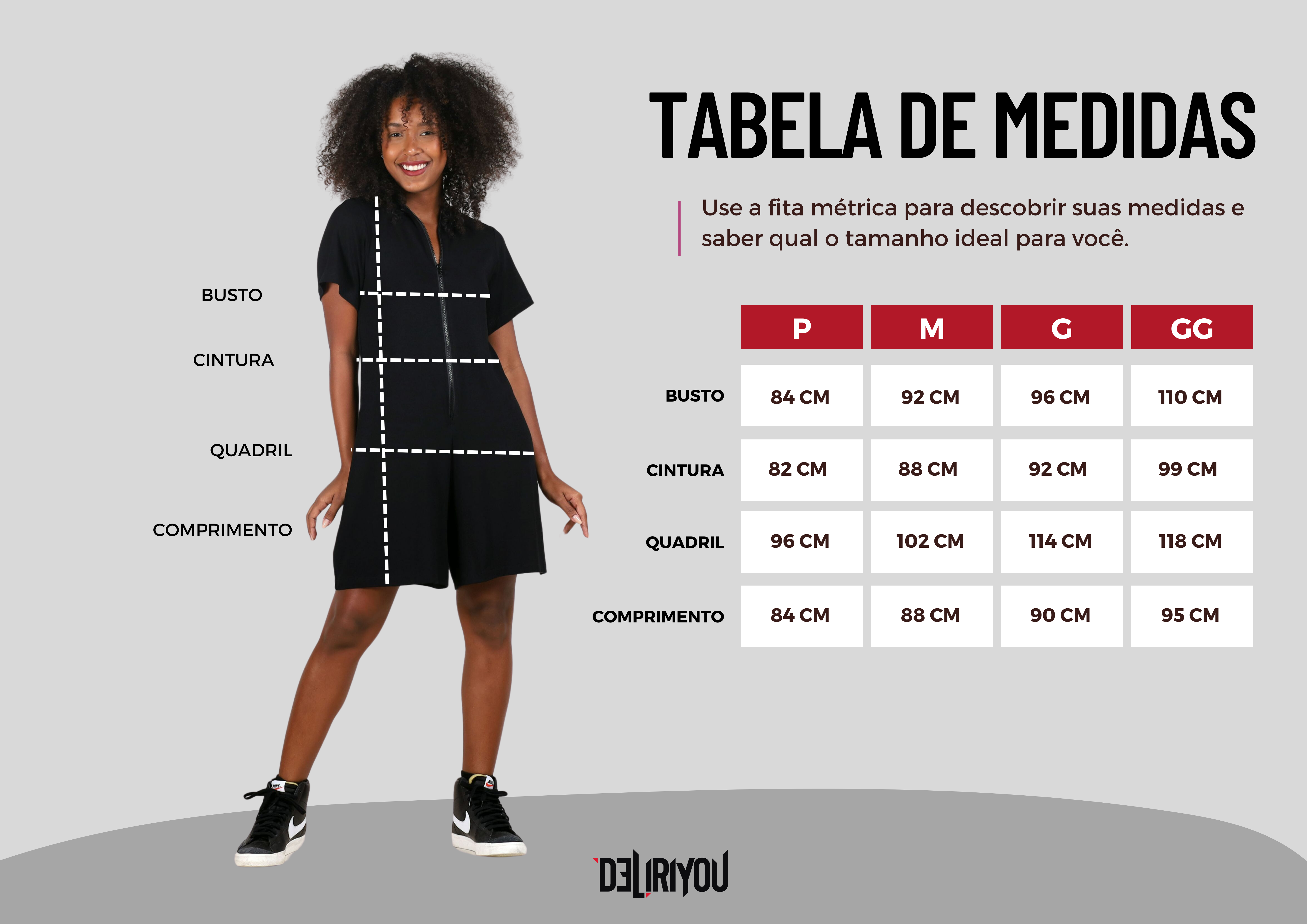 Tabela de medidas