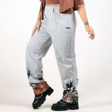 Calça Floral Birds Cinza