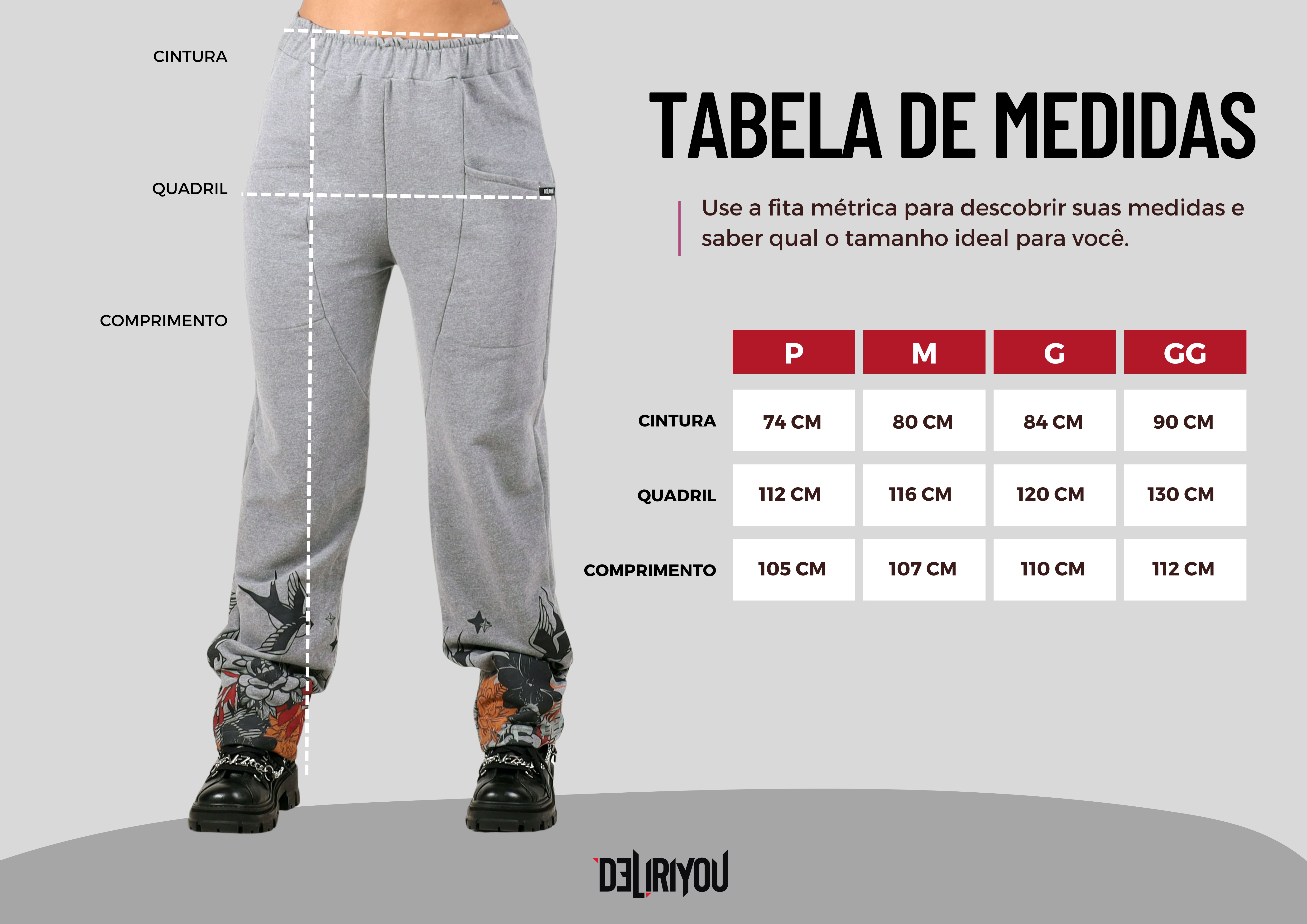 Tabela de medidas