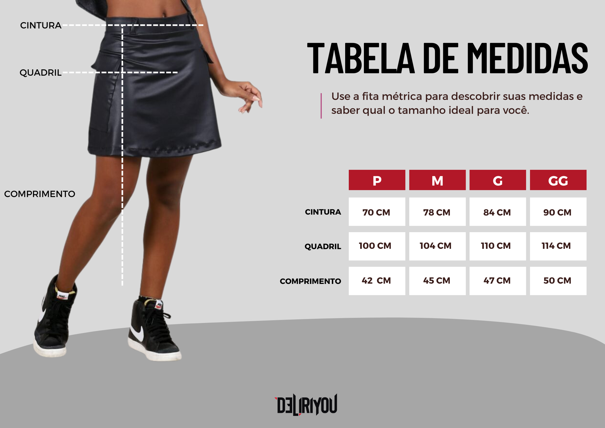 Tabela de medidas