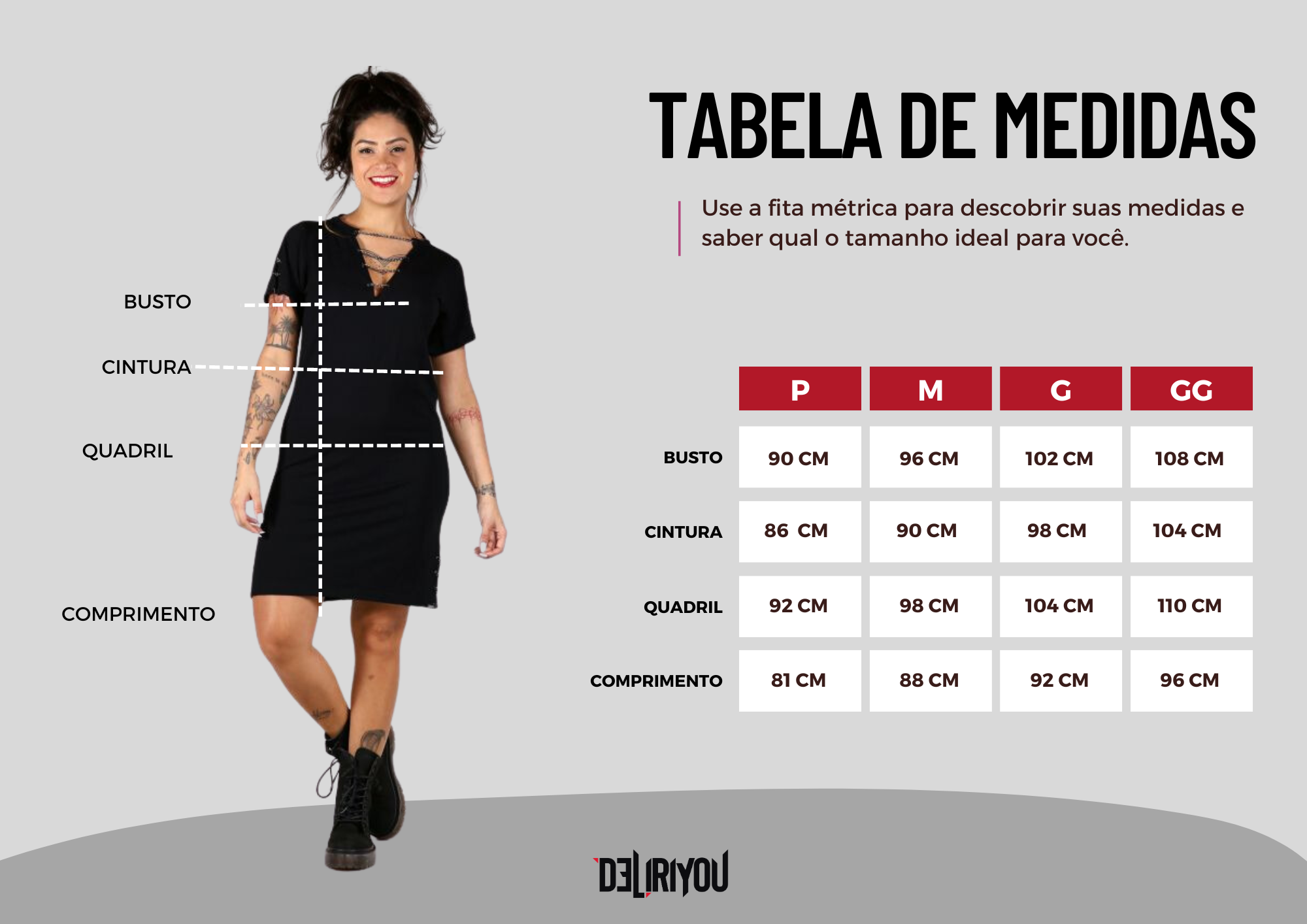 Tabela de medidas