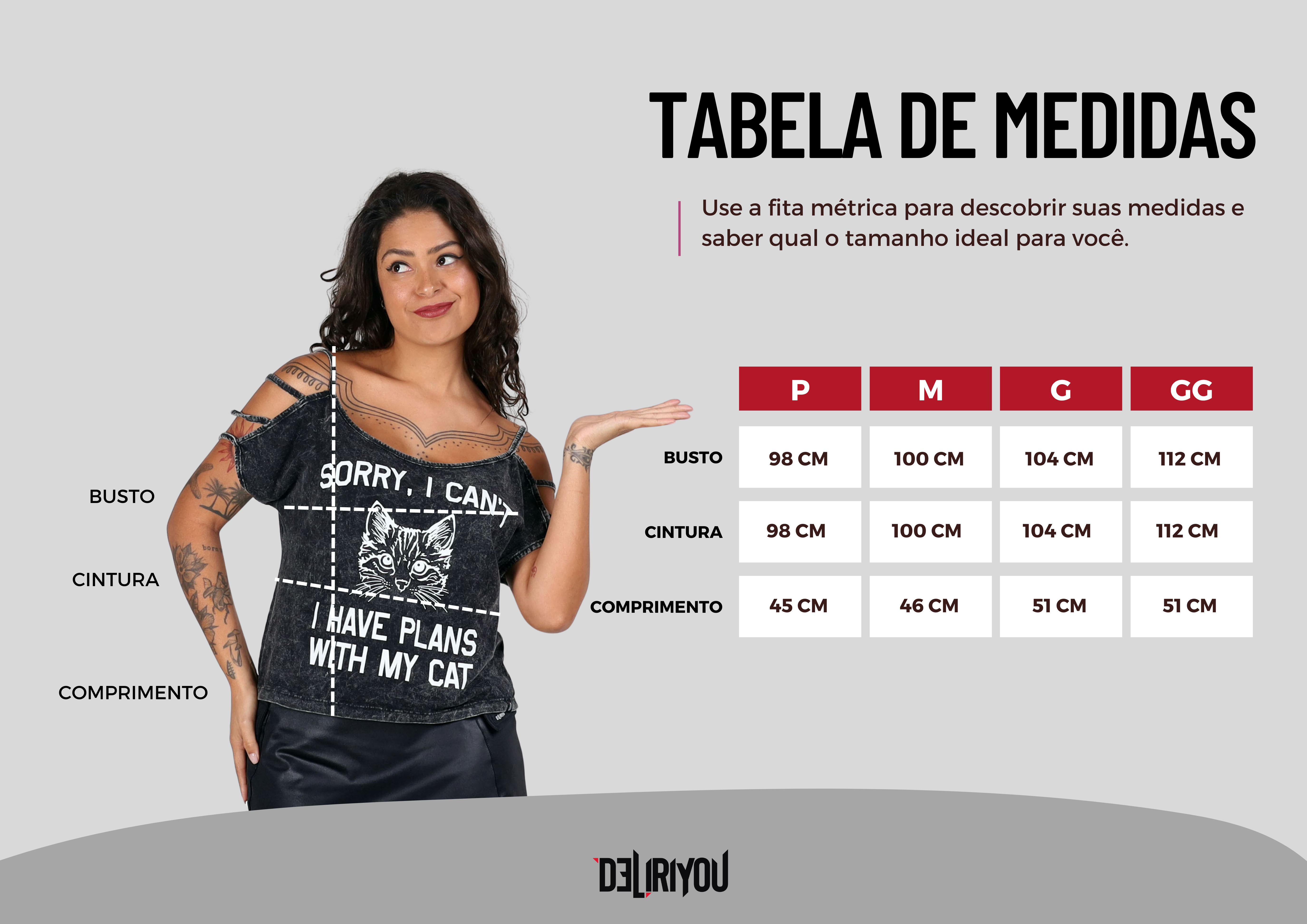 Tabela de medidas