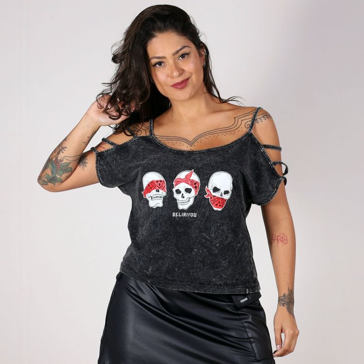 Blusa Estonada See, Hear, Speak no Evil