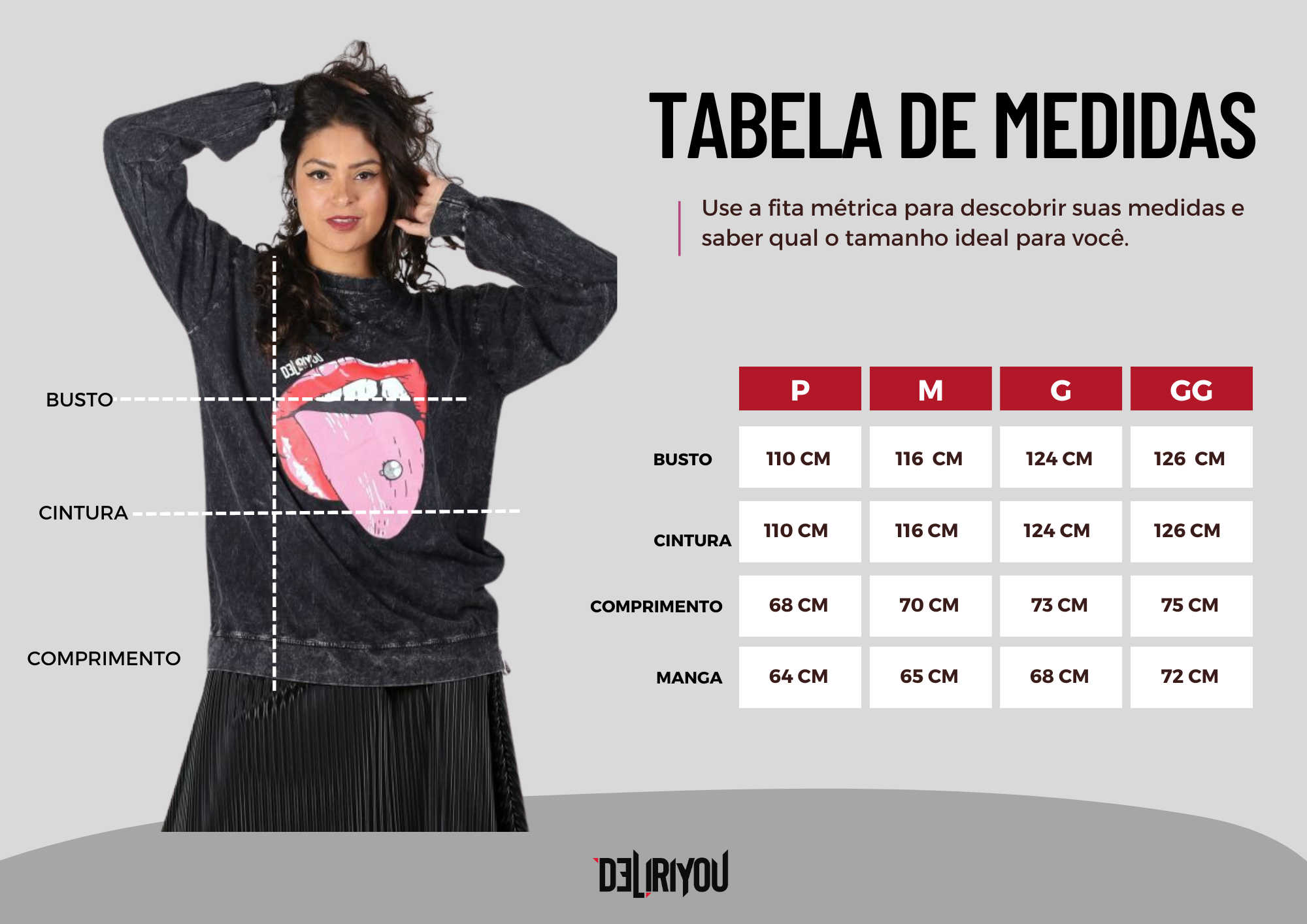 Tabela de medidas