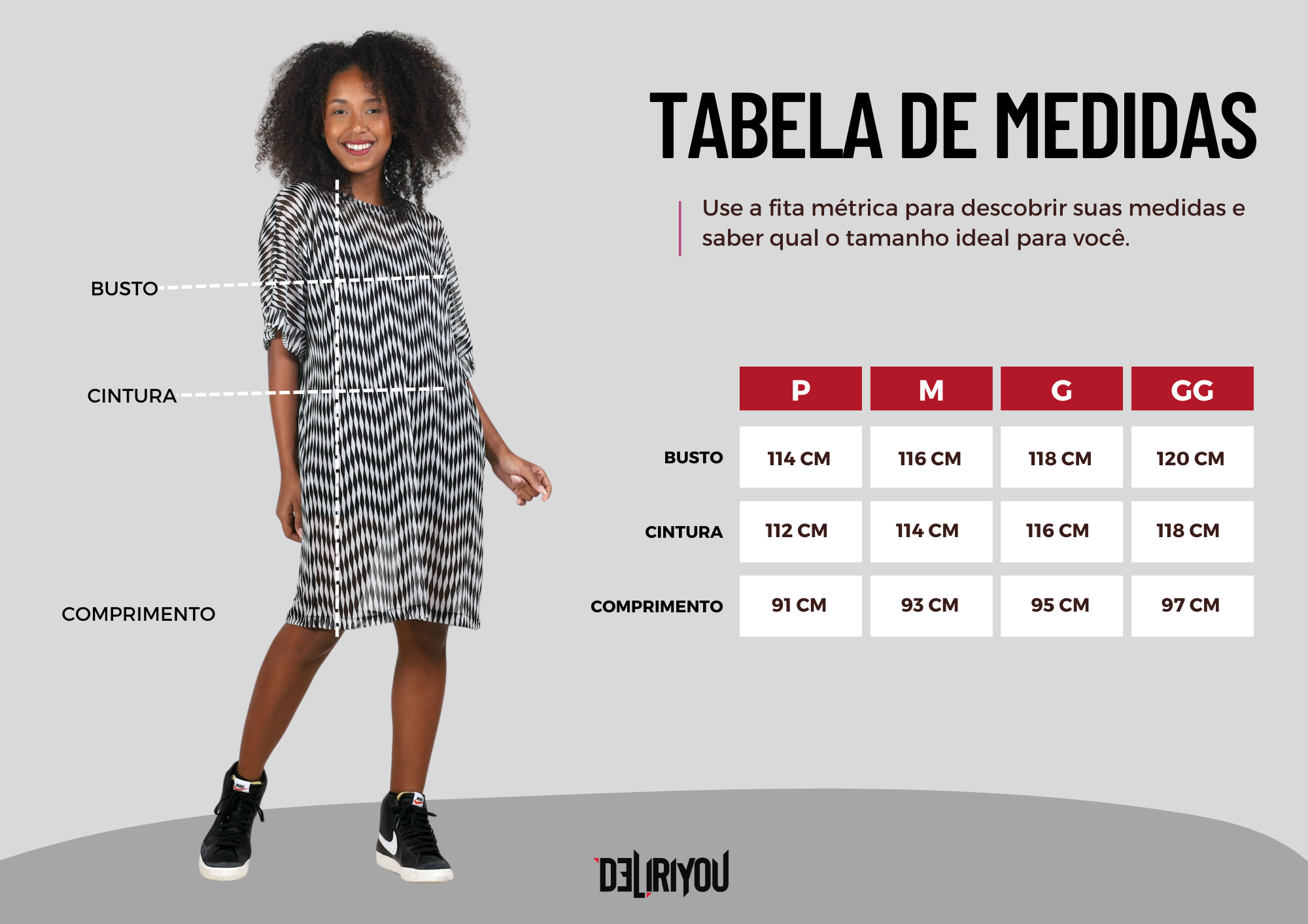 Tabela de medidas