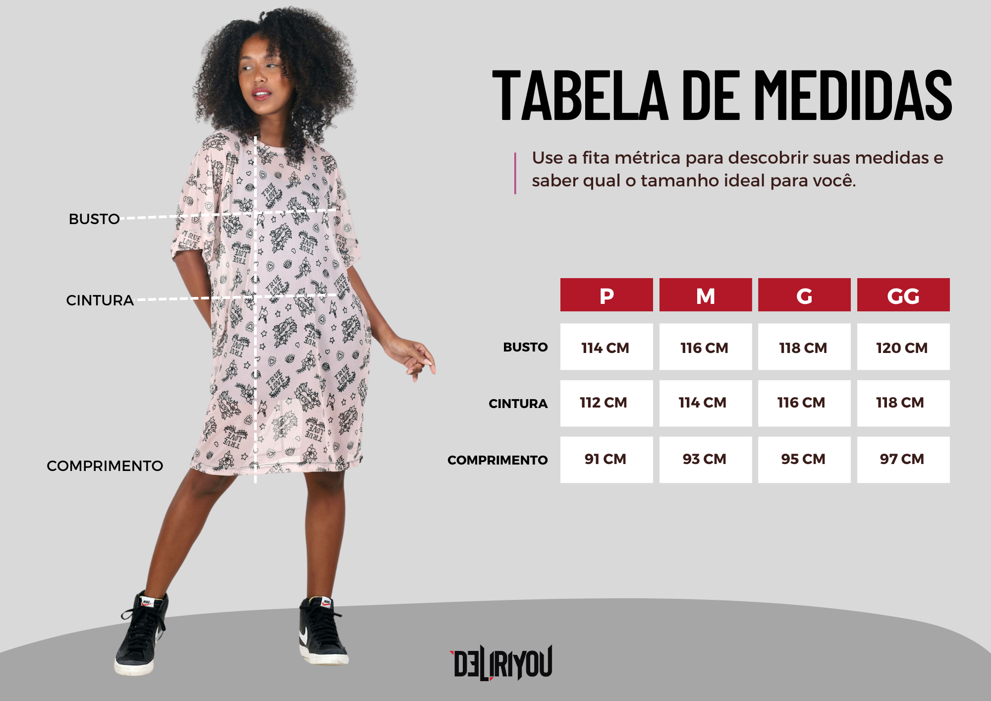 Tabela de medidas