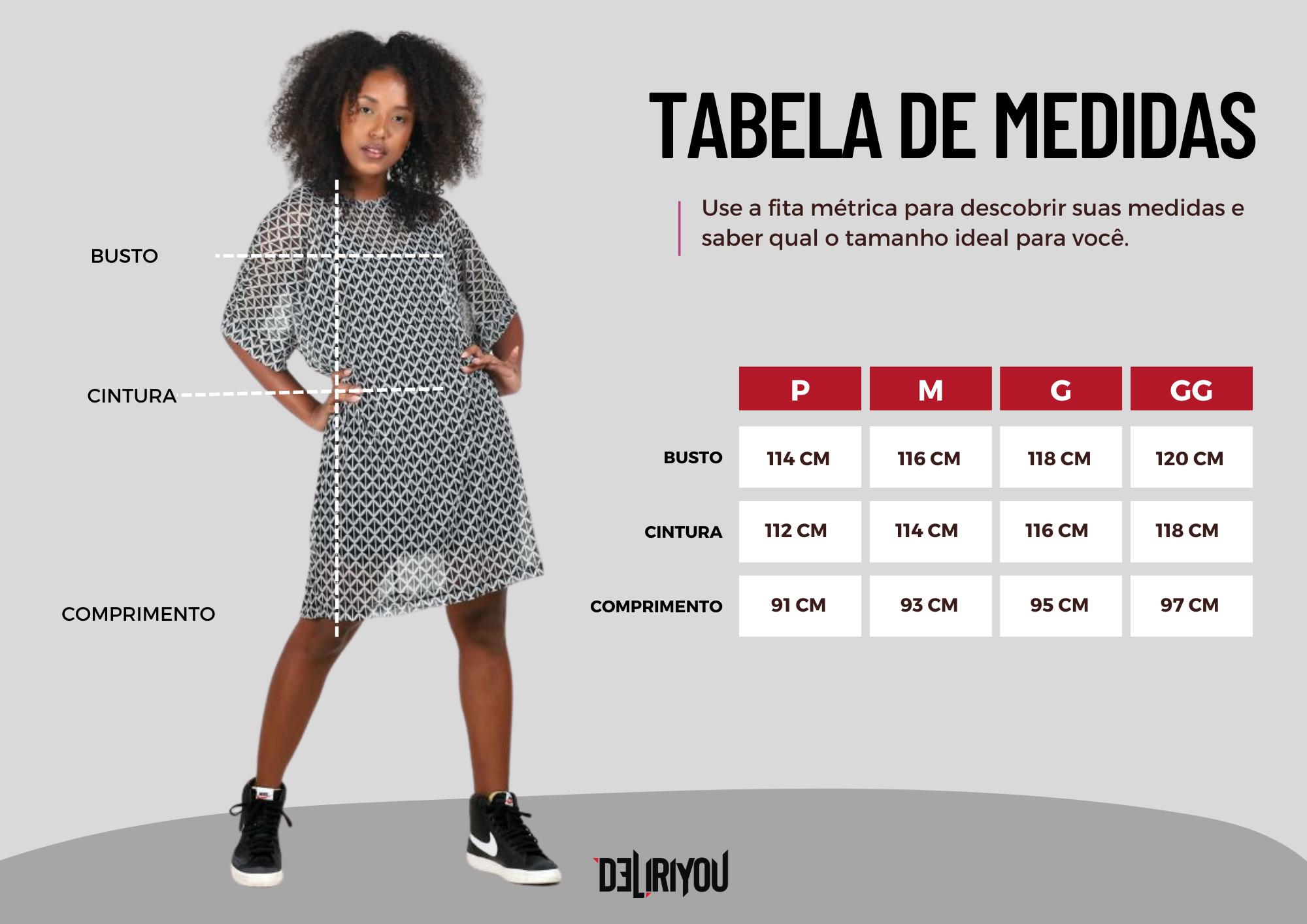 Tabela de medidas