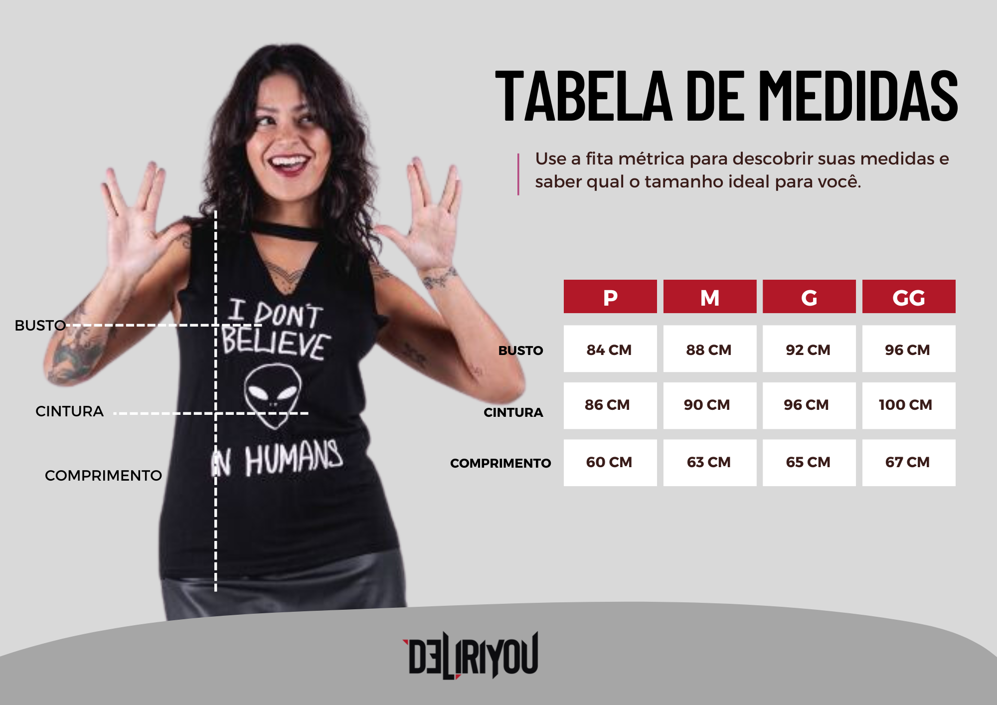 Tabela de medidas