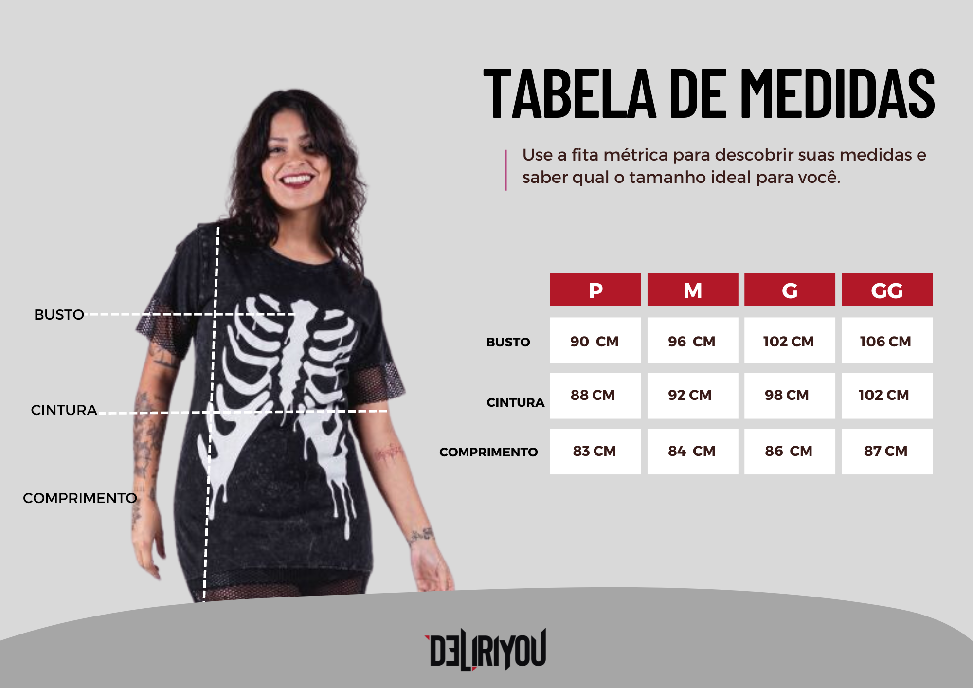 Tabela de medidas