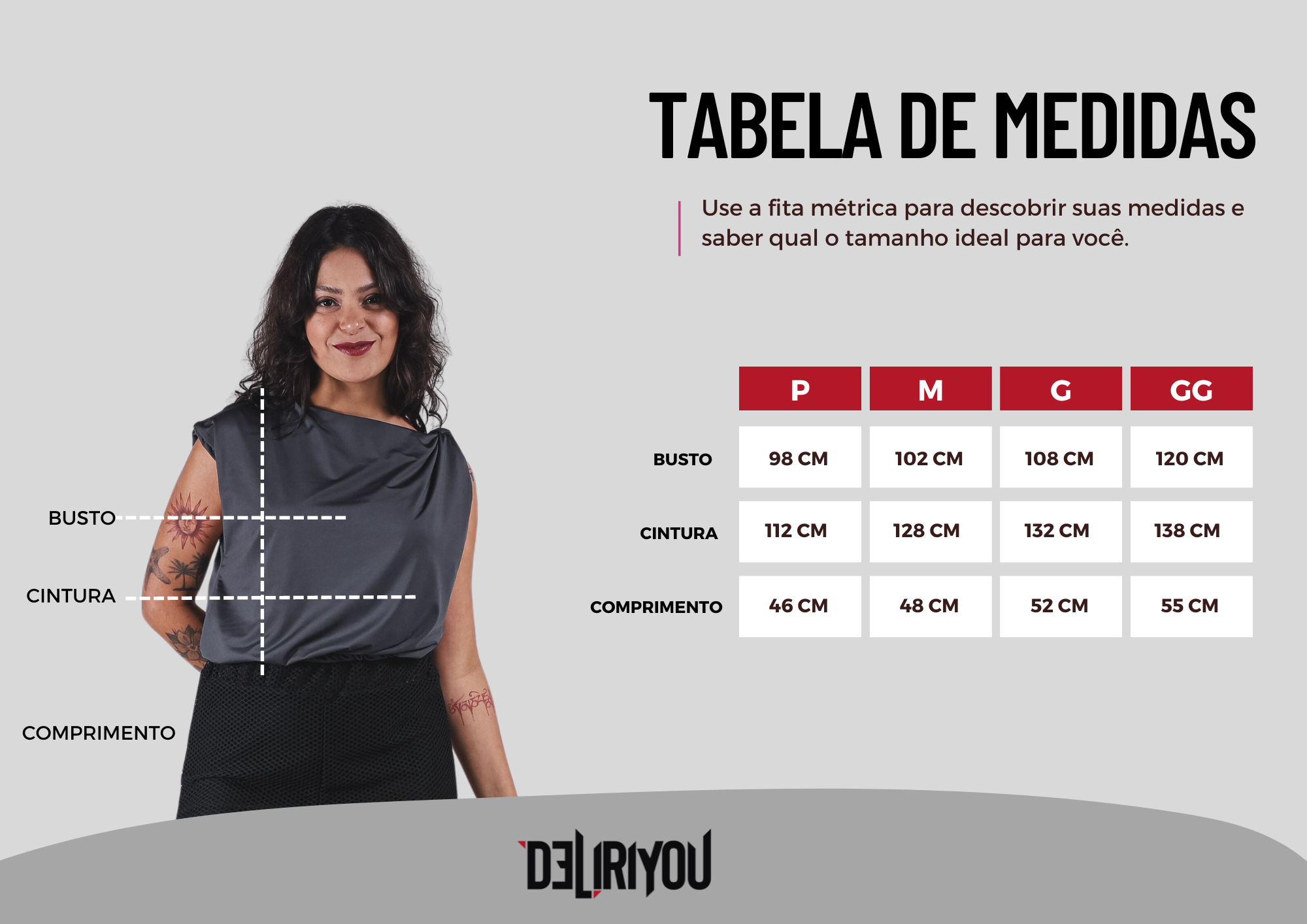 Tabela de medidas