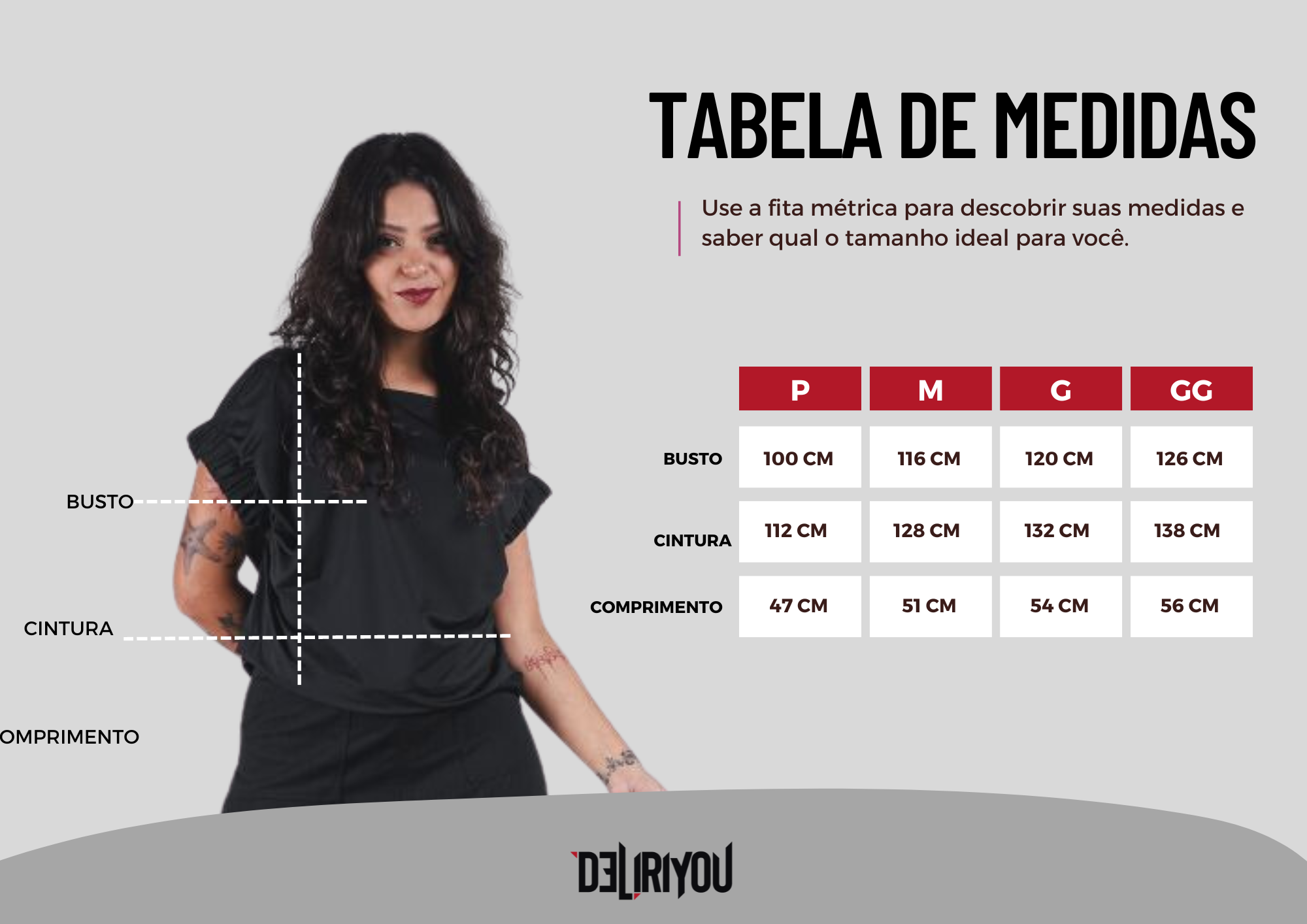 Tabela de medidas