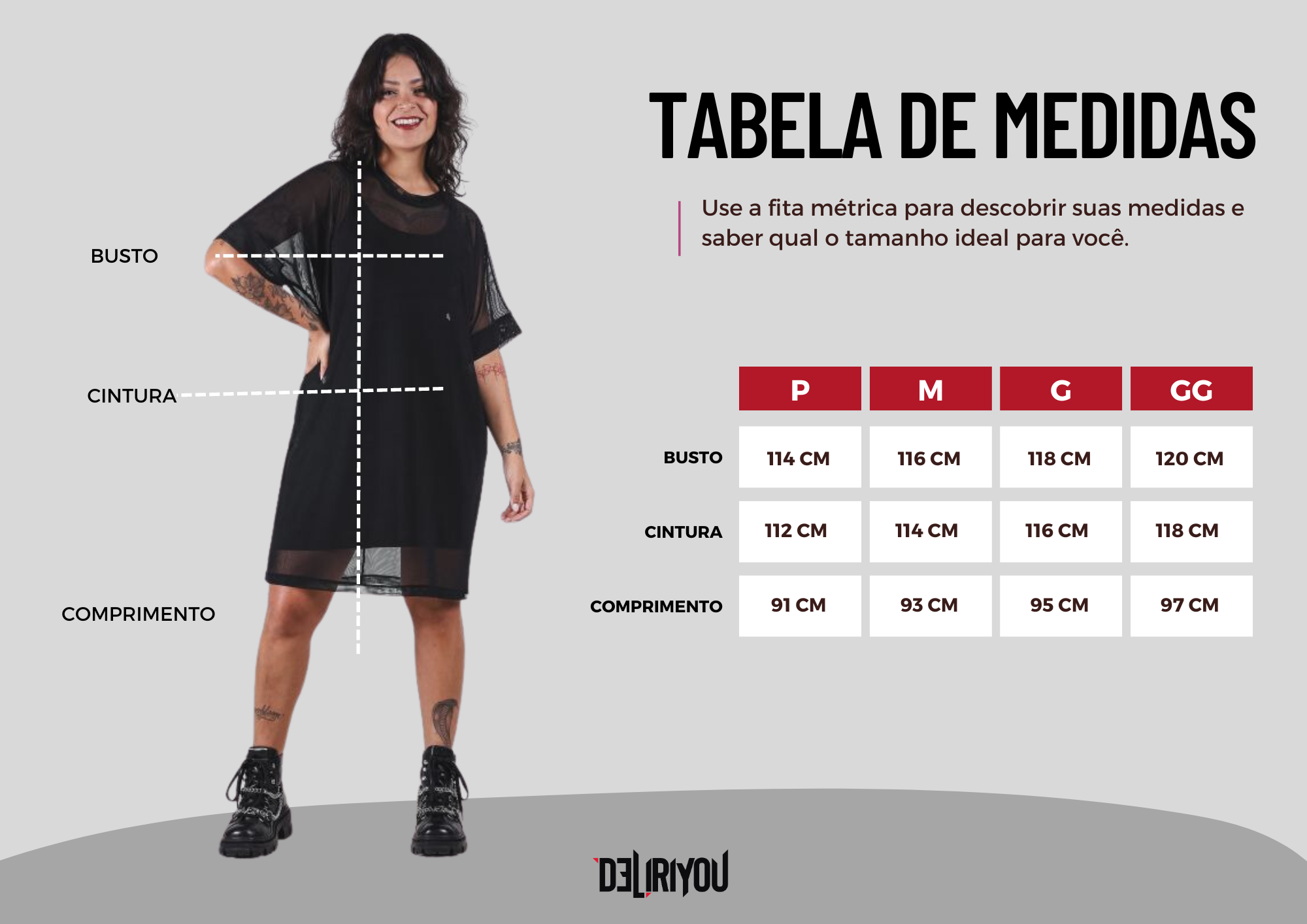 Tabela de medidas