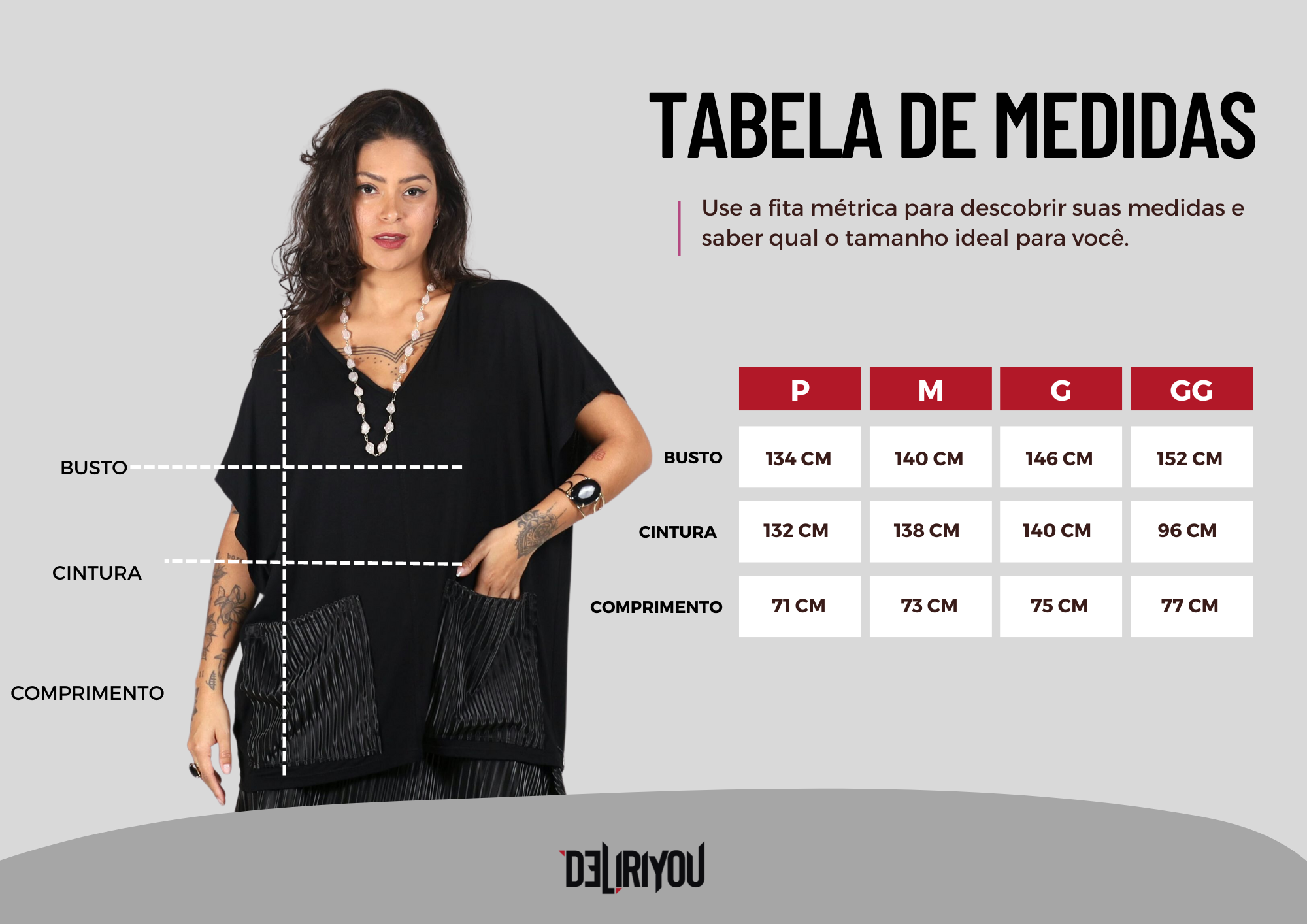 Tabela de medidas