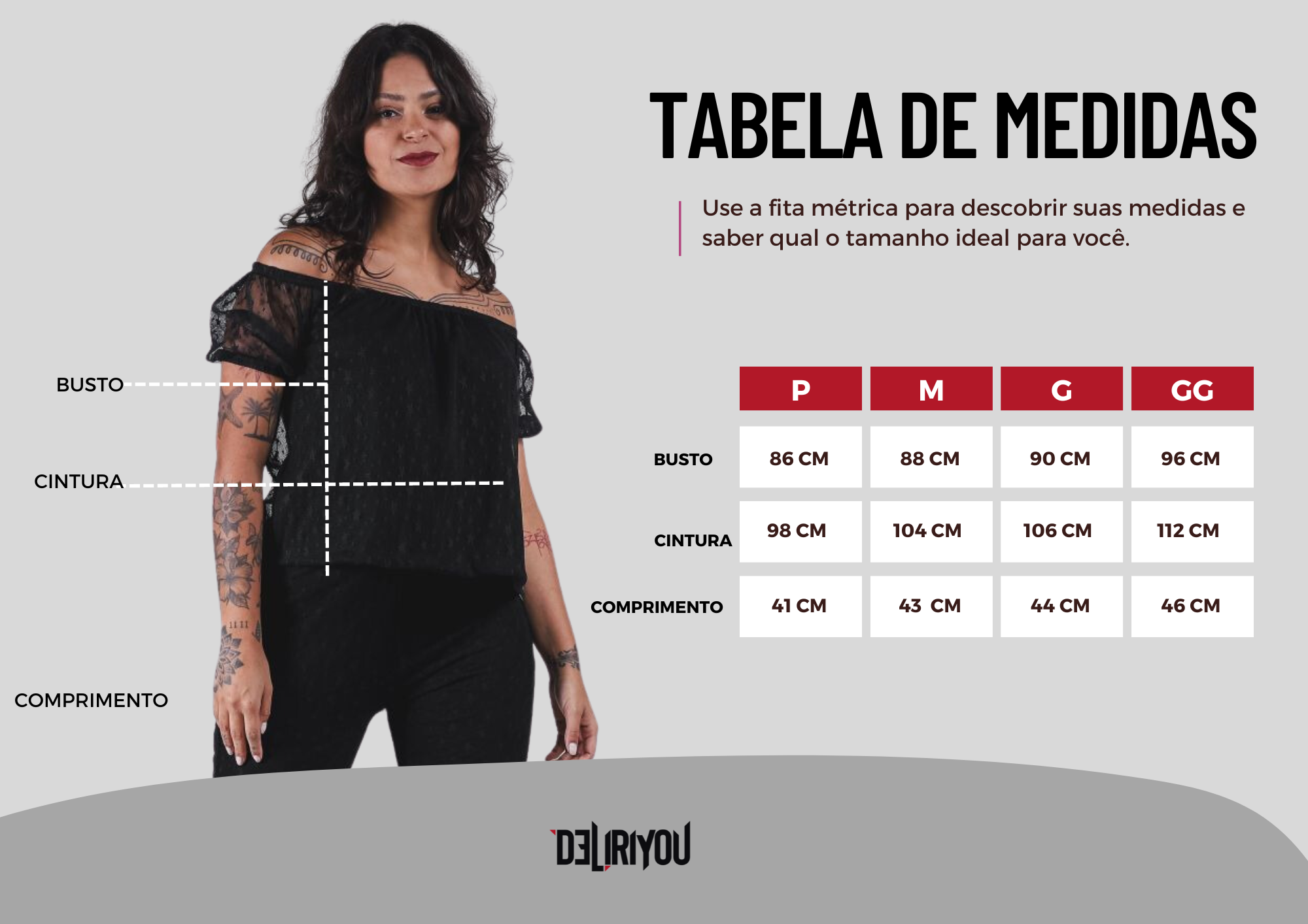 Tabela de medidas